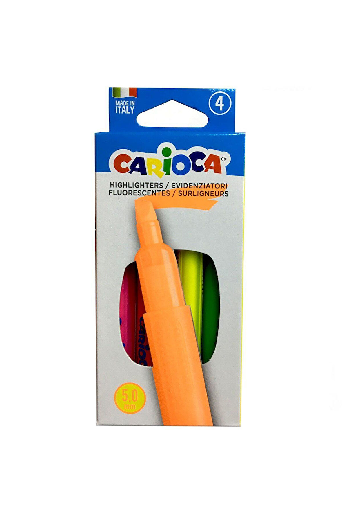Kız Erkek Çocuk Oyuncak Carioca Fosforlu Renkler İşaretleme Kalemi 4 Renk 42867 Kız Erkek Çocuk Oyun