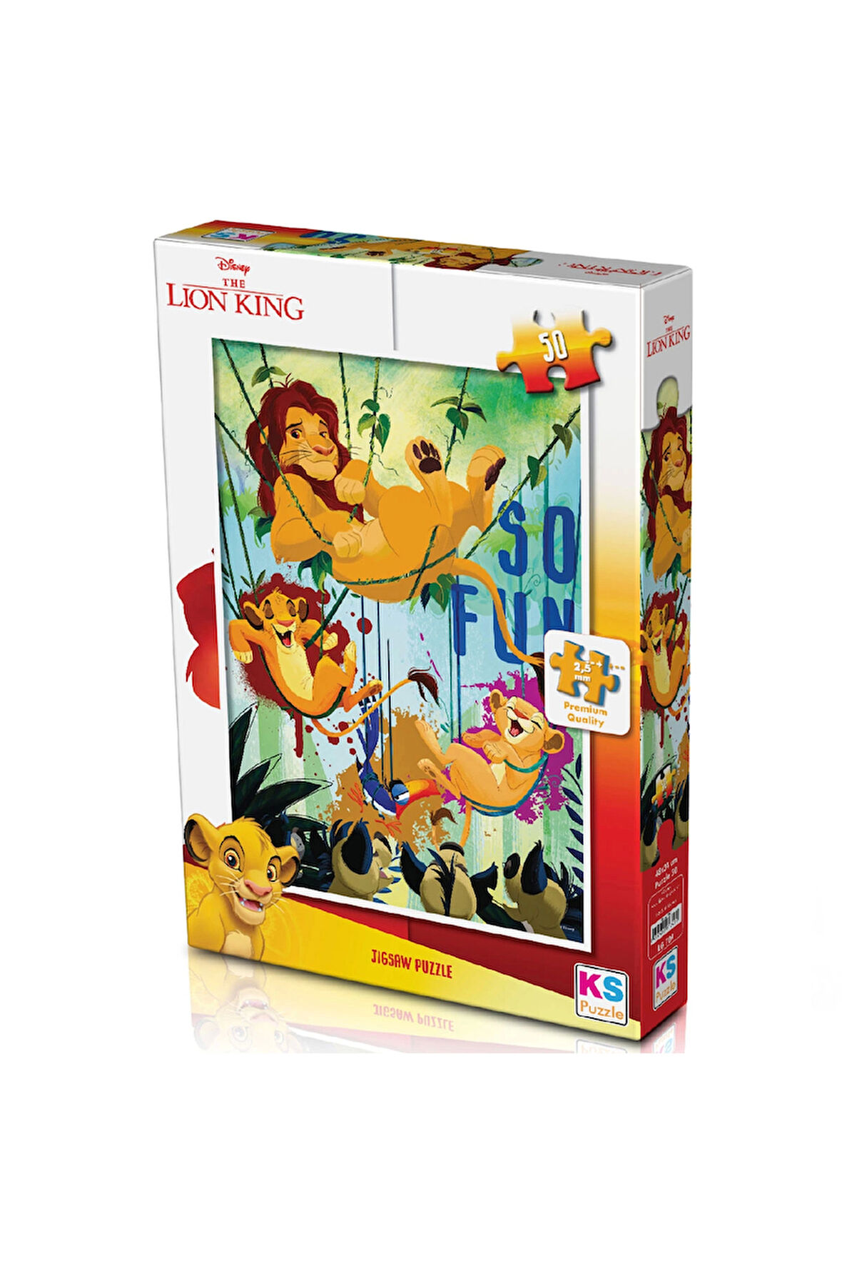 Kız Erkek Çocuk Oyuncak KS Lion King 50 Parça Puzzle Kız Erkek Çocuk Oyuncak Eğitici Oyuncaklar