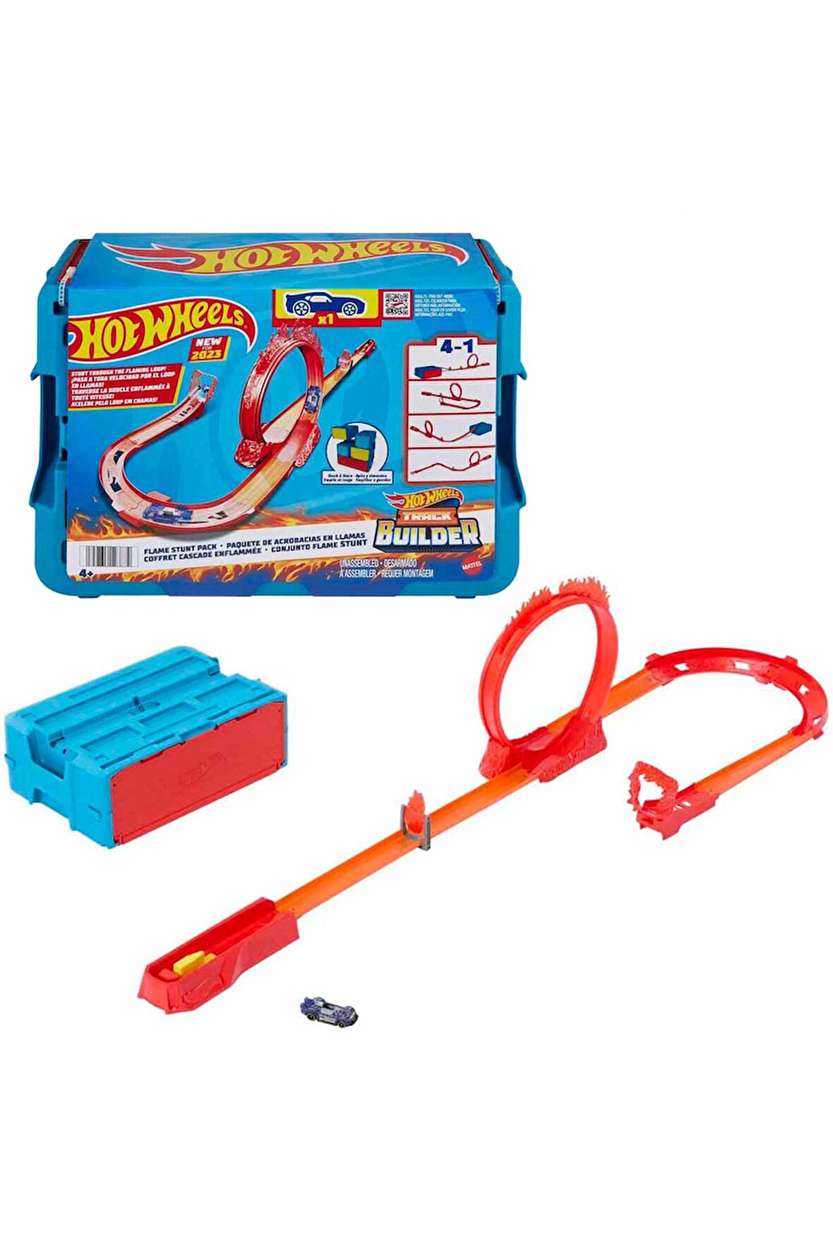 Kız Erkek Çocuk Oyuncak Track Builder Alev Temalı Akrobasi Seti HMC04 Kız Erkek Çocuk Oyuncak Eğitic