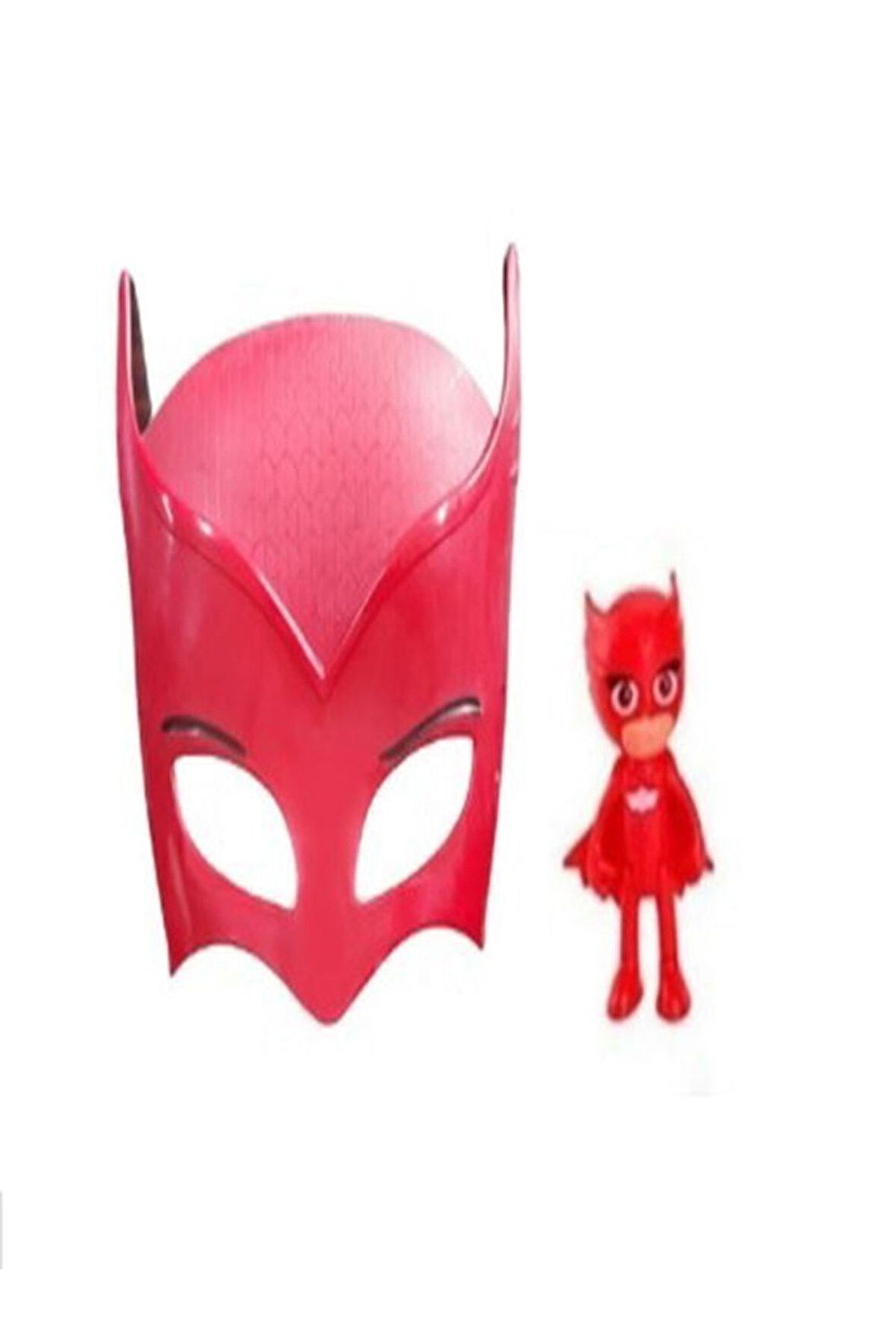 Kız Erkek Çocuk Eğlenceli Oyuncaklar Pija Maskeliler Baykuş Kız Maske Ve Figür Set Oyuncak 2 Li