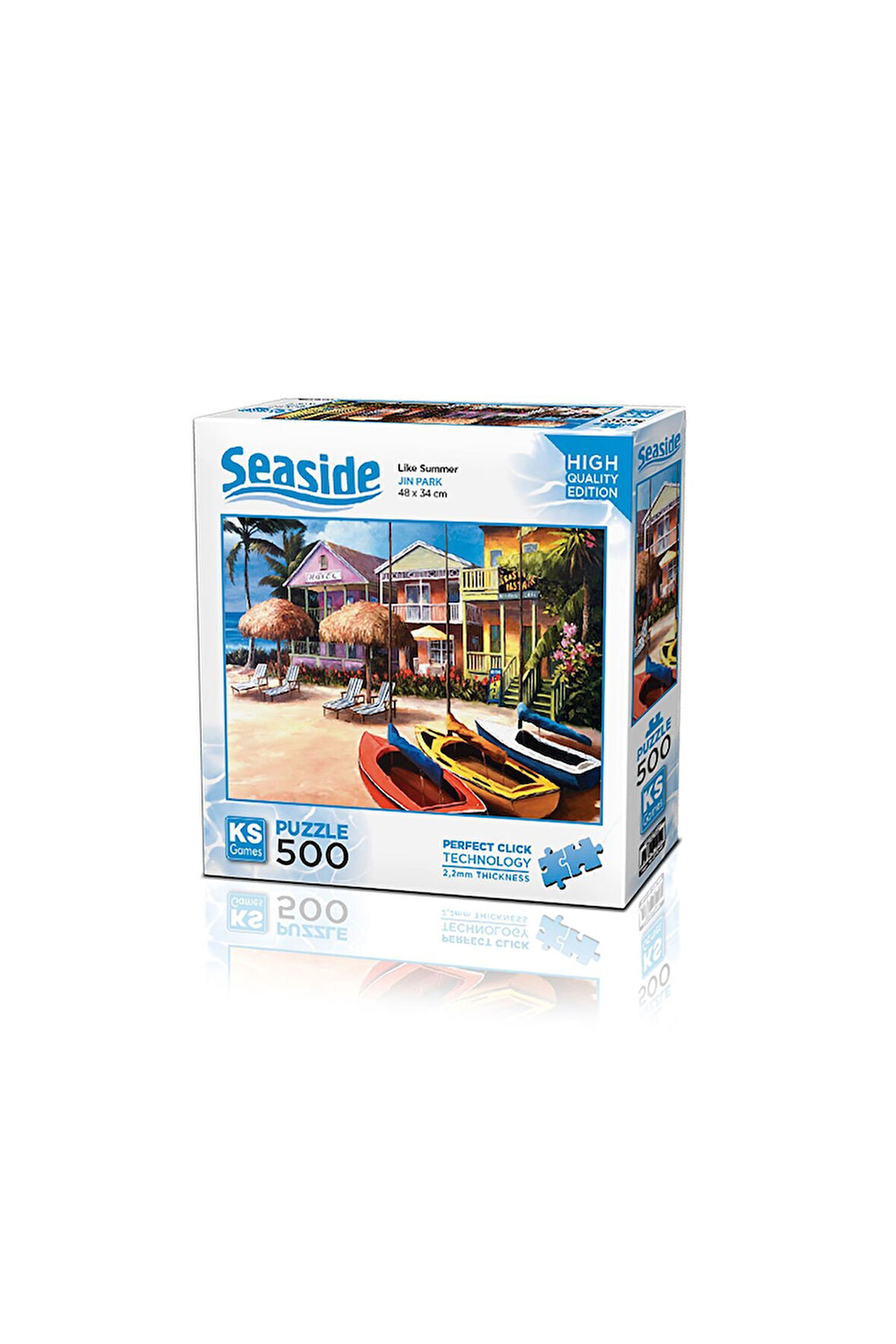 Kız Erkek Çocuk Oyuncak KS Puzzle 500 Parça Seaside Like Summer Kız Erkek Çocuk Oyuncak Eğitici Oyun