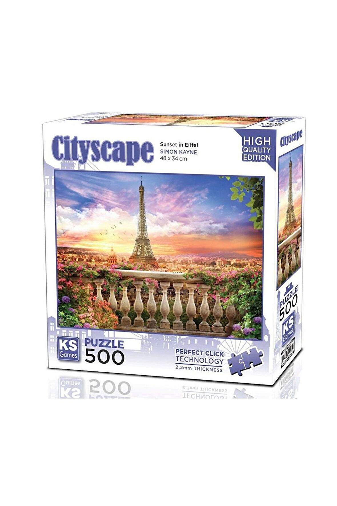 Kız Erkek Çocuk Oyuncak 20066 Sunset In Eiffel 500 Parça Puzzle Kız Erkek Çocuk Oyuncak Eğitici Oyun