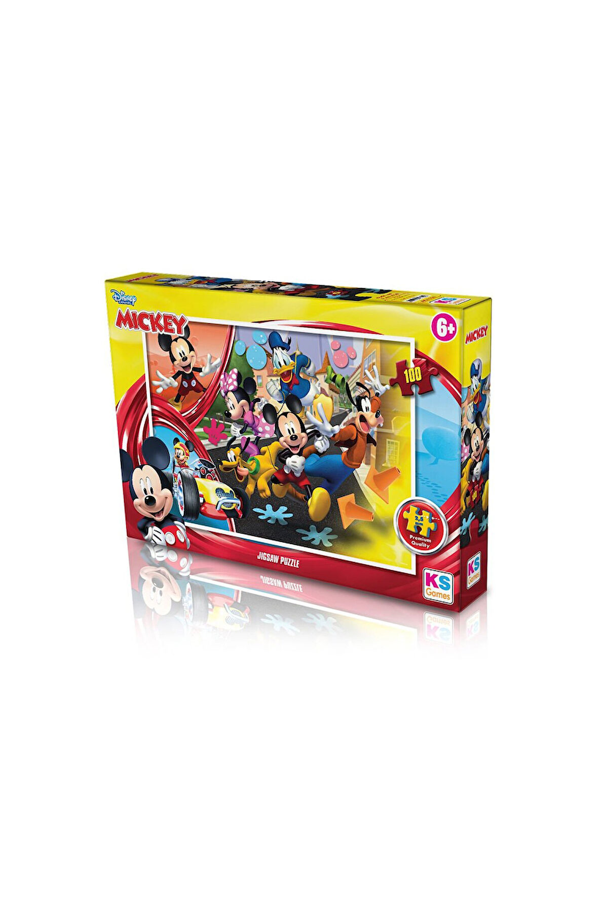 Kız Erkek Çocuk Oyuncak KS Puzzle 100 Parça Mickey Mouse Kız Erkek Çocuk Oyuncak Eğitici Oyuncaklar