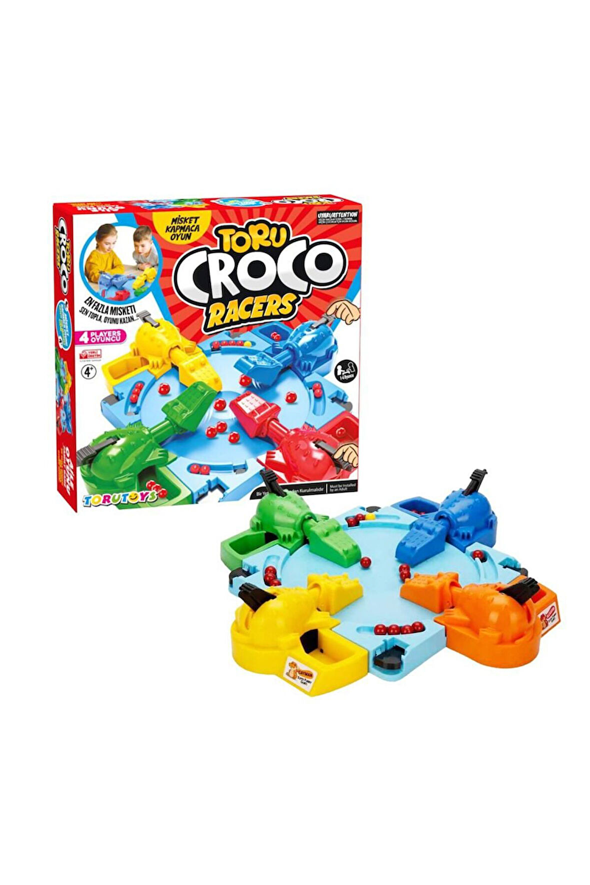 Kız Erkek Çocuk Oyuncak Toru Croco Misket Kapmaca Eğlenceli Aile Kutu Oyunu Kız Erkek Çocuk Oyuncak