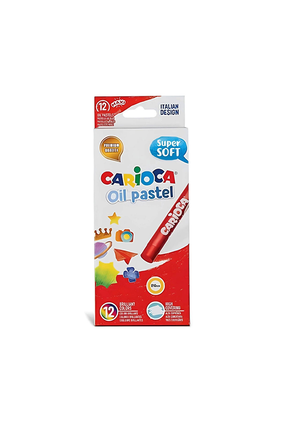 Kız Erkek Çocuk Oyuncak Carioca Yağlı Pastel Boya 12'li 43277 Kız Erkek Çocuk Oyuncak Eğitici Oyunca