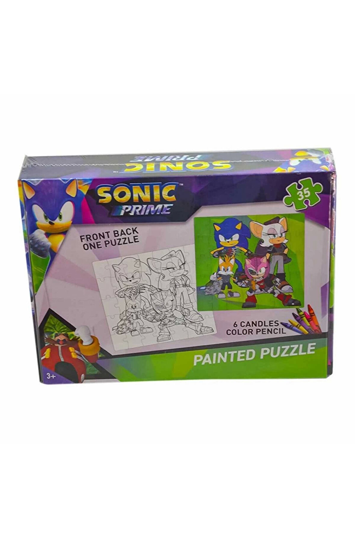 Kız Erkek Çocuk Oyuncak Sonic Boyamalı Puzzle Kız Erkek Çocuk Oyuncak Eğitici Oyuncaklar