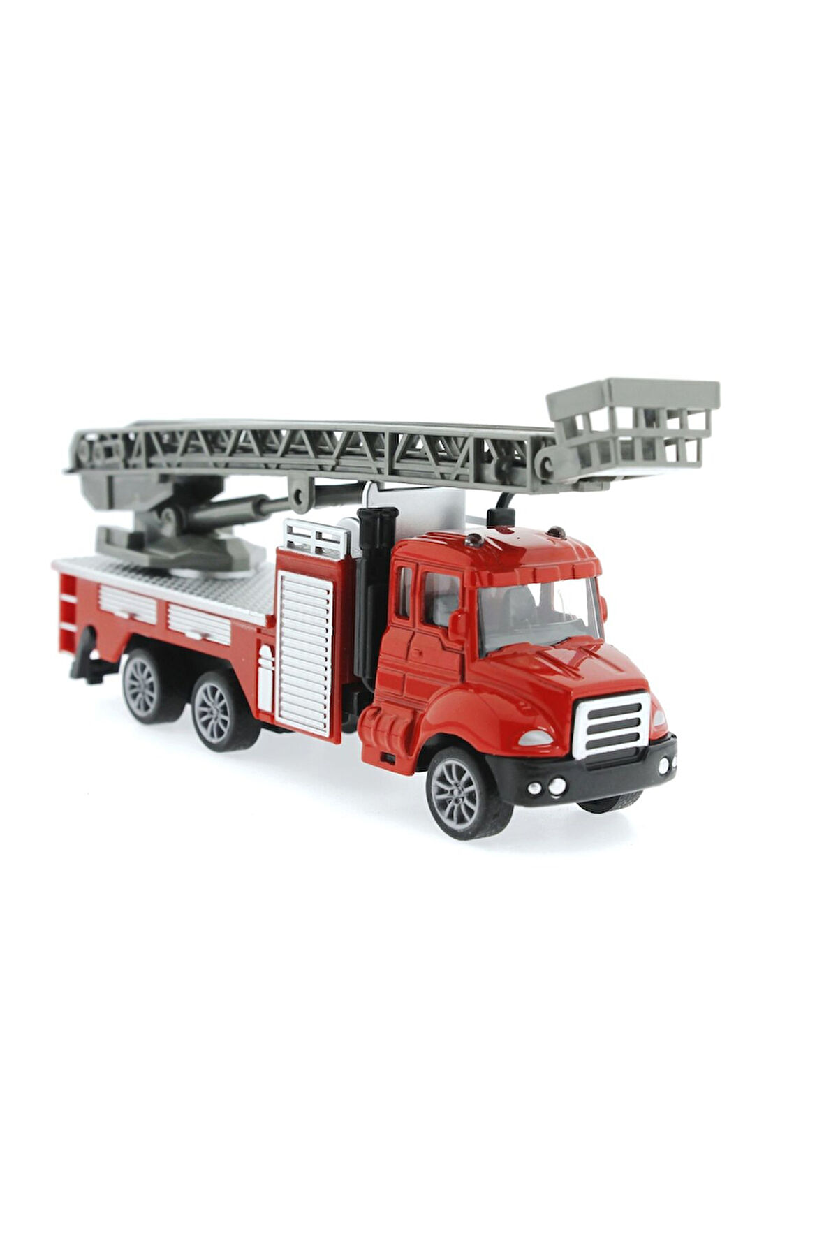 Kız Erkek Çocuk Oyuncak Çek Bırak Metal Mini Merdivenli İtfaiye Kamyonu Kız Erkek Çocuk Oyuncak Eğit