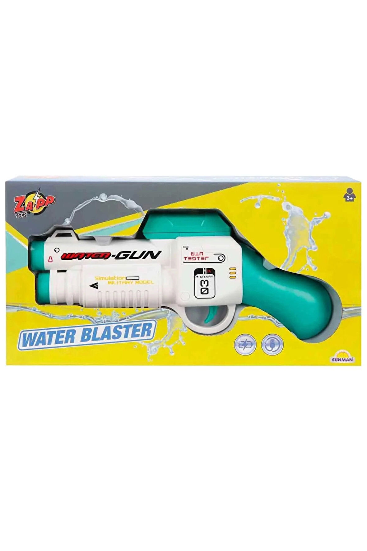 Kız Erkek Çocuk Oyuncak USB Şarjlı Su Tabancası 26cm - S00004710 Kız Erkek Çocuk Oyuncak Eğitici Oyu