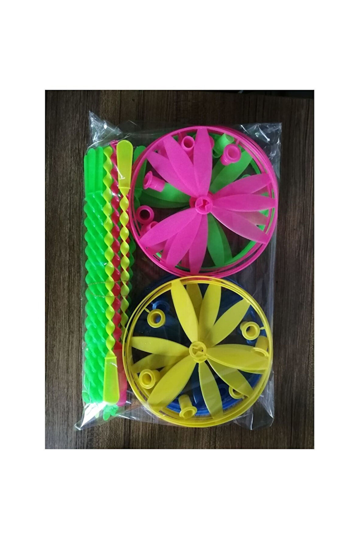 Kız Erkek Çocuk Eğlenceli Oyuncaklar Toys Dev Ufo Pervane Uçan Fırfır 24Adetli Yerli Üretim
