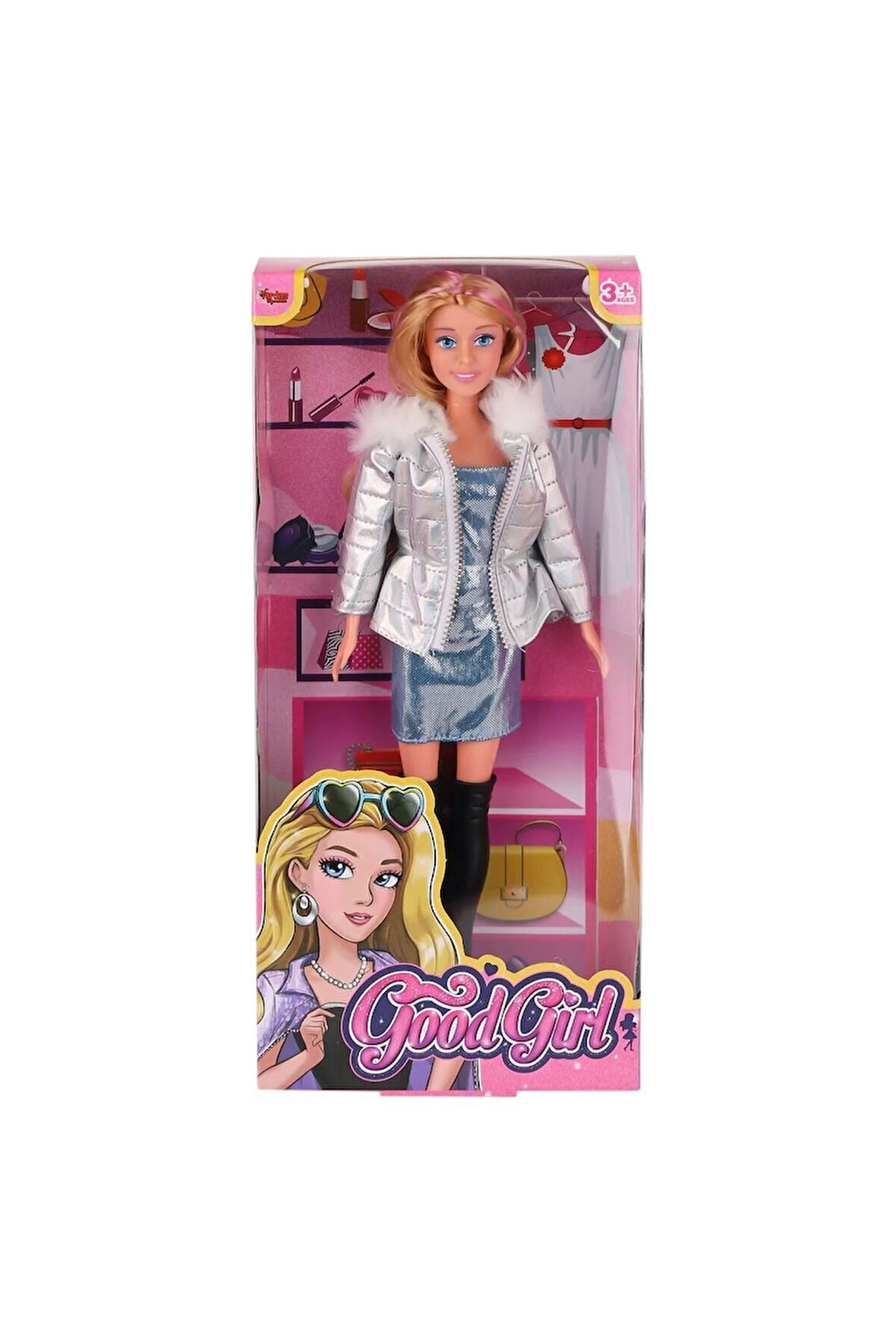 Kız Erkek Çocuk Oyuncak WG-66770 Parlak Elbiseli Ceketli Bebek 29cm Kız Erkek Çocuk Oyuncak Eğitici
