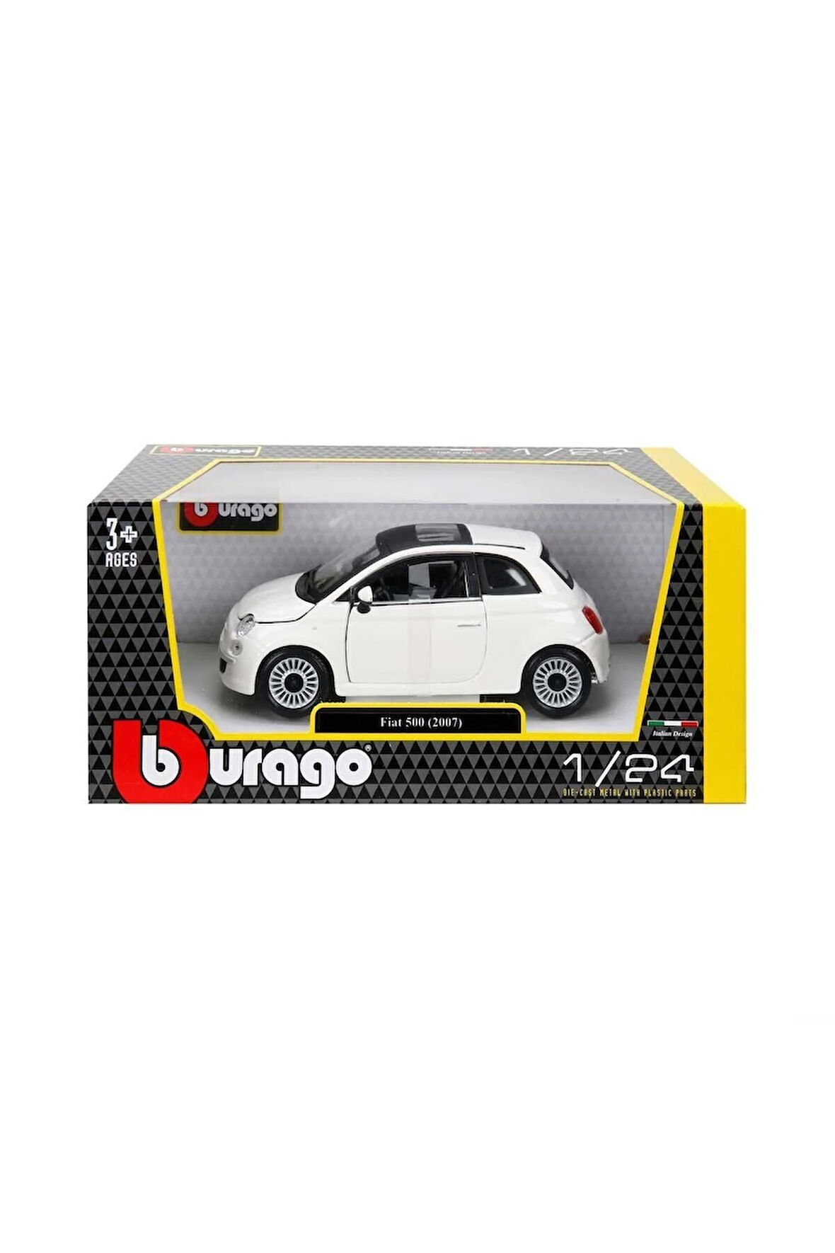 Kız Erkek Çocuk Oyuncak 22106 Burago 1:24 Fiat 500 2007 Model Araba Kız Erkek Çocuk Oyuncak Eğitici