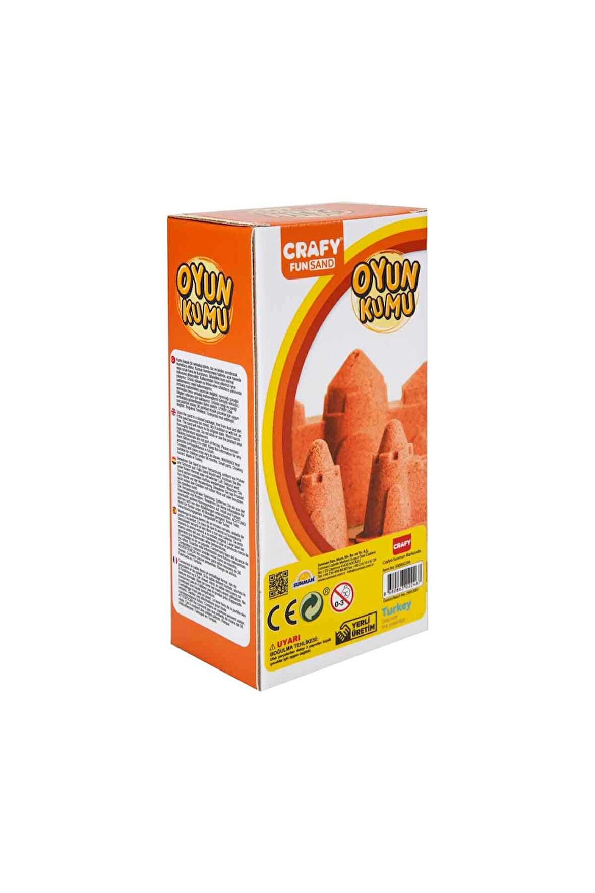 Kız Erkek Çocuk Oyuncak Fun Dough Kinetik Kum 1000 g Turuncu Kız Erkek Çocuk Oyuncak Eğitici Oyuncak