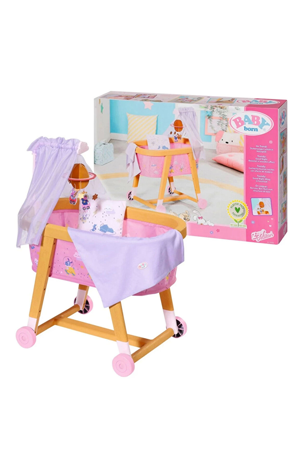 Kız Erkek Çocuk Oyuncak Baby Born Good Night Bassinet Kız Erkek Çocuk Oyuncak Eğitici Oyuncaklar