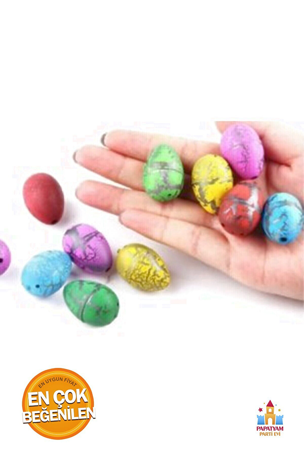 Kız Erkek Çocuk Eğlenceli Oyuncaklar Suda Çatlayan Dinazor Yumurtaları: 3Adet Oyuncak Seti