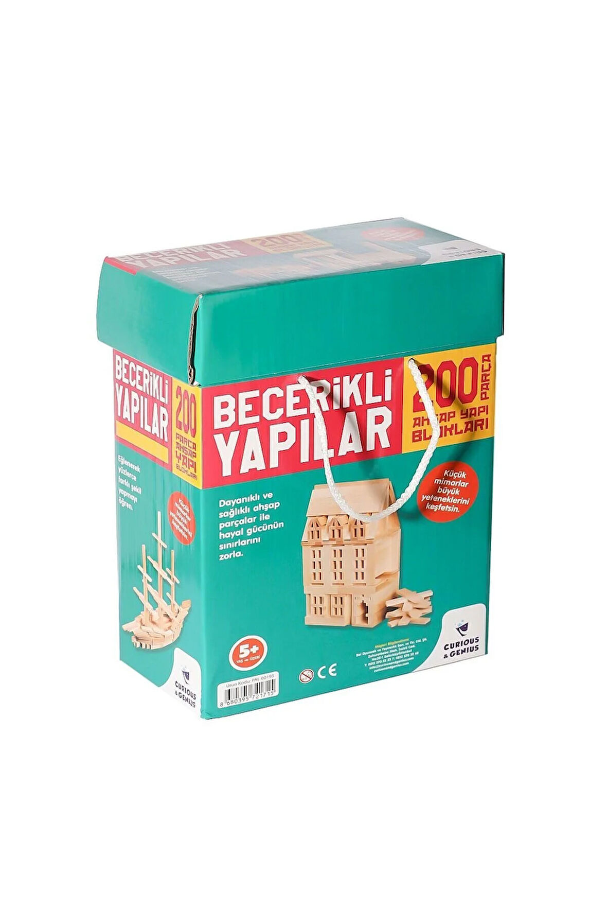 Kız Erkek Çocuk Oyuncak ZMK-00195 Becerikli Yapılar 200 Parça Kız Erkek Çocuk Oyuncak Eğitici Oyunca
