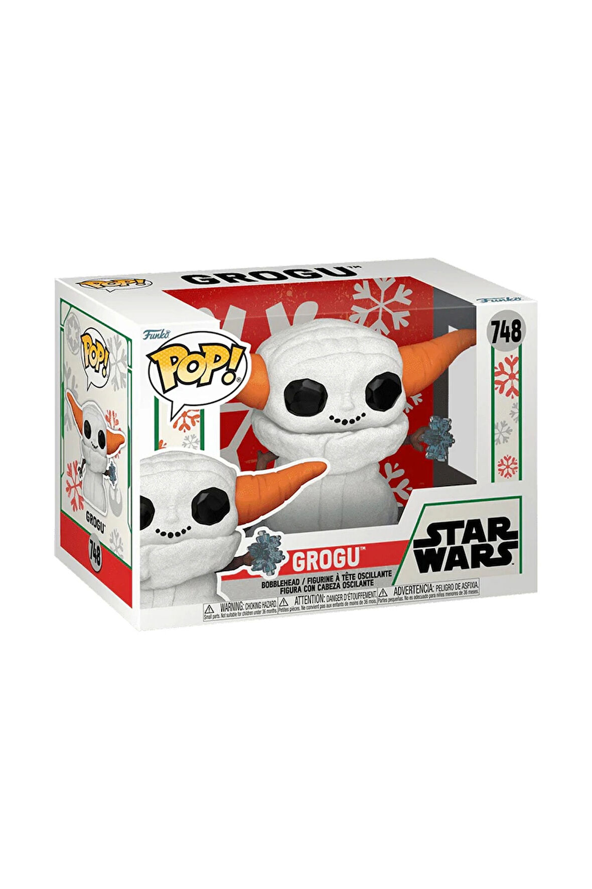 Kız Erkek Çocuk Oyuncak Funko POP Holiday Snowman Grogu Kız Erkek Çocuk Oyuncak Eğitici Oyuncaklar