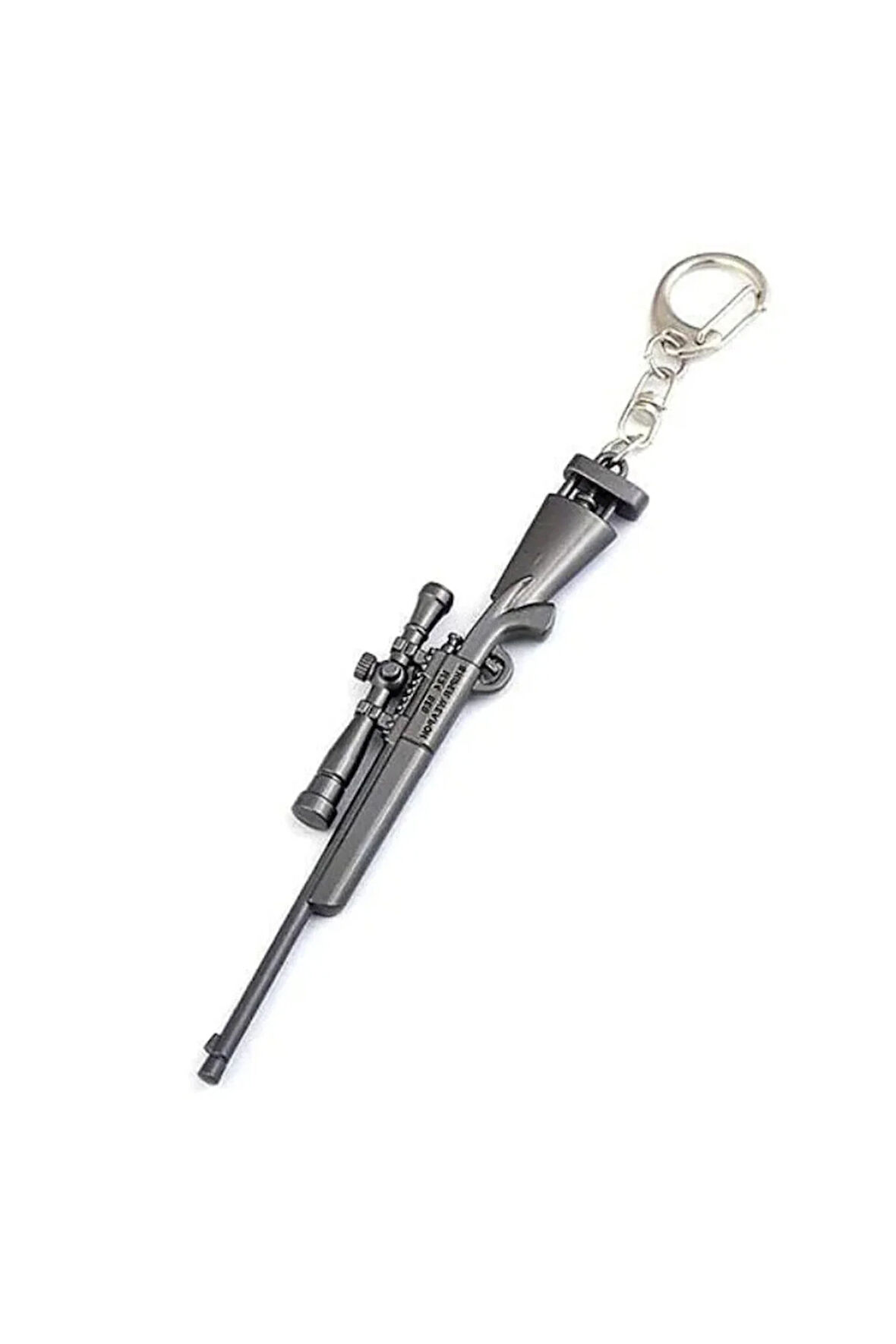 Kız Erkek Çocuk Oyuncak Pubg Metal Gri Keskin Nişancı Tüfeği Anahtarlık Kız Erkek Çocuk Oyuncak Eğit