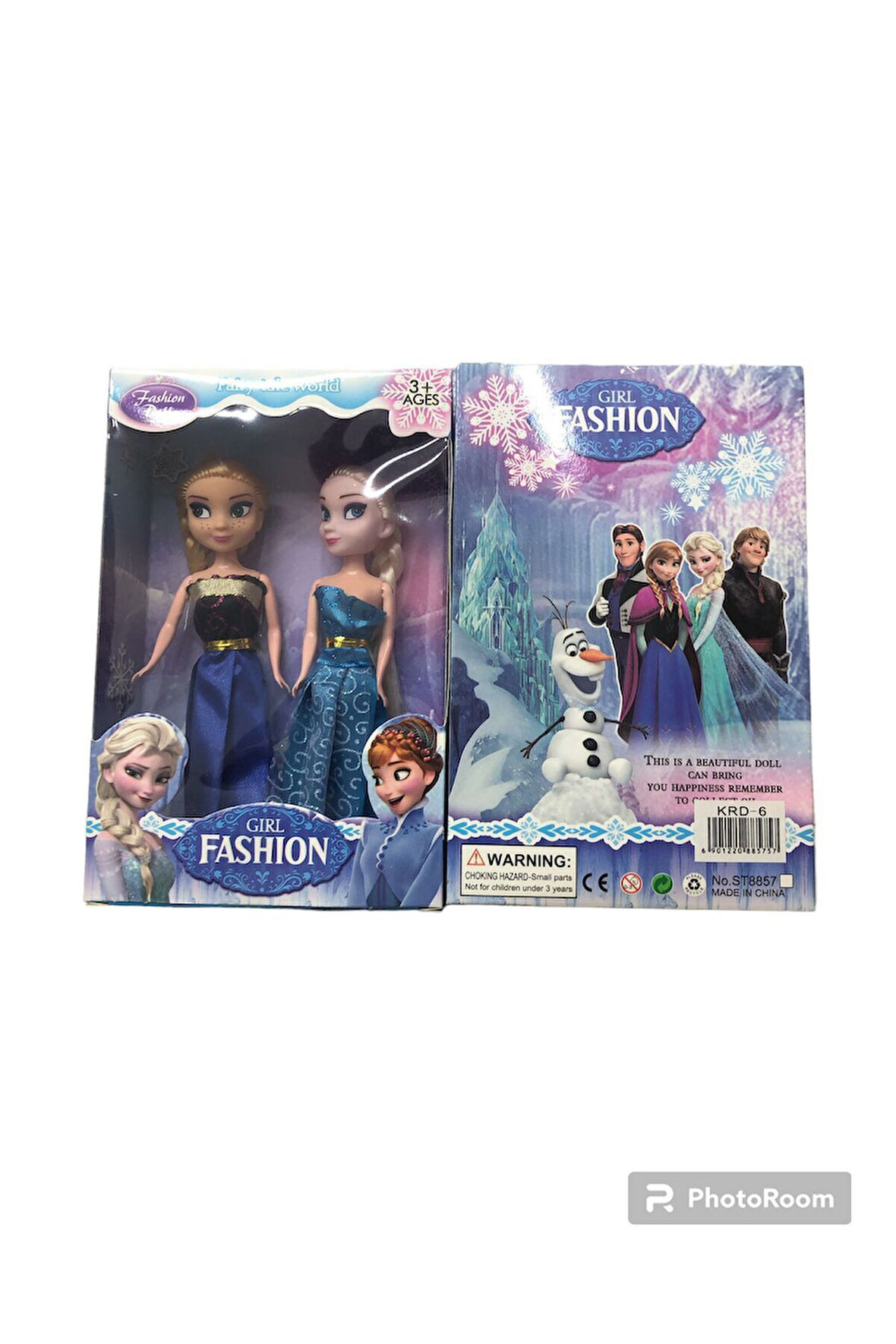 Kız Erkek Çocuk Eğlenceli Oyuncaklar Karlar Kraliçesi Anna ve Elsa Bebek 2'li set 15'cm