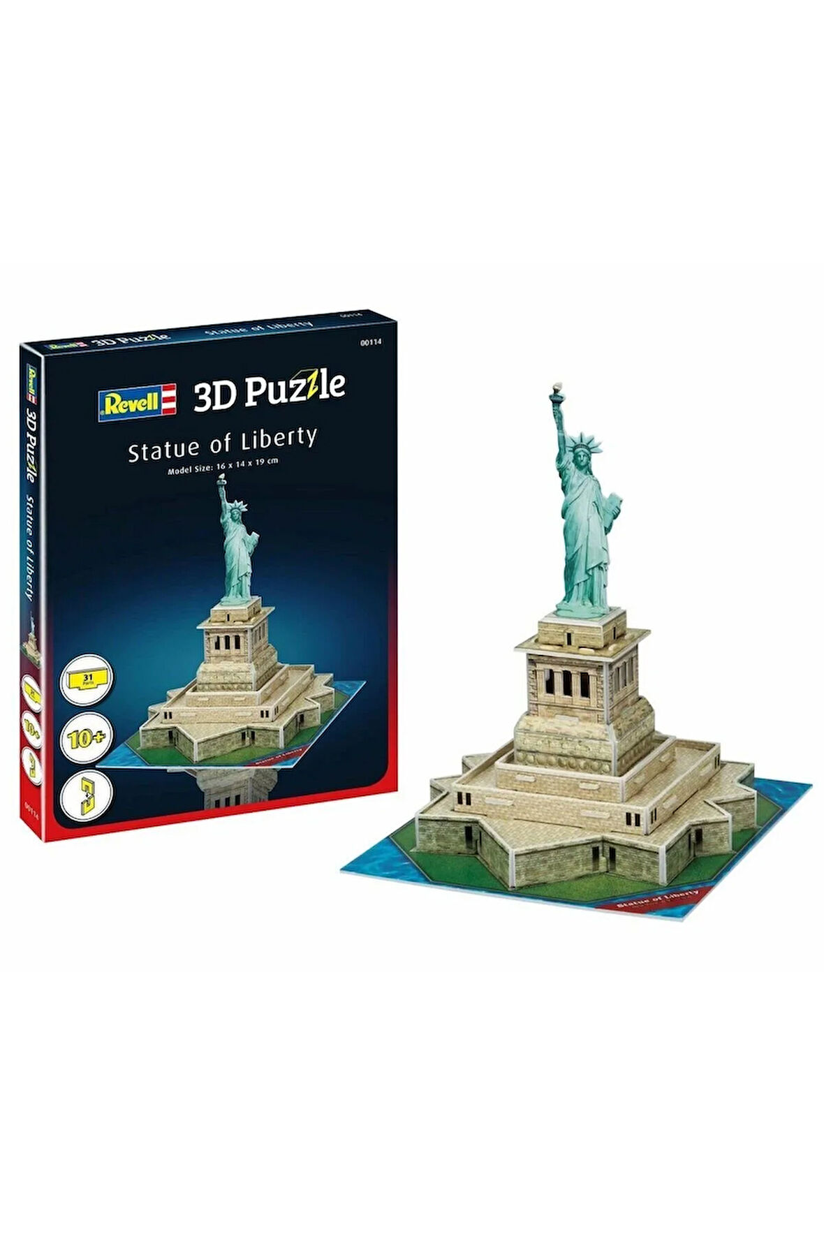 Kız Erkek Çocuk Oyuncak 00114 Revell 3D Puzzle Özgürlük Heykeli 31 parça Kız Erkek Çocuk Oyuncak Eği