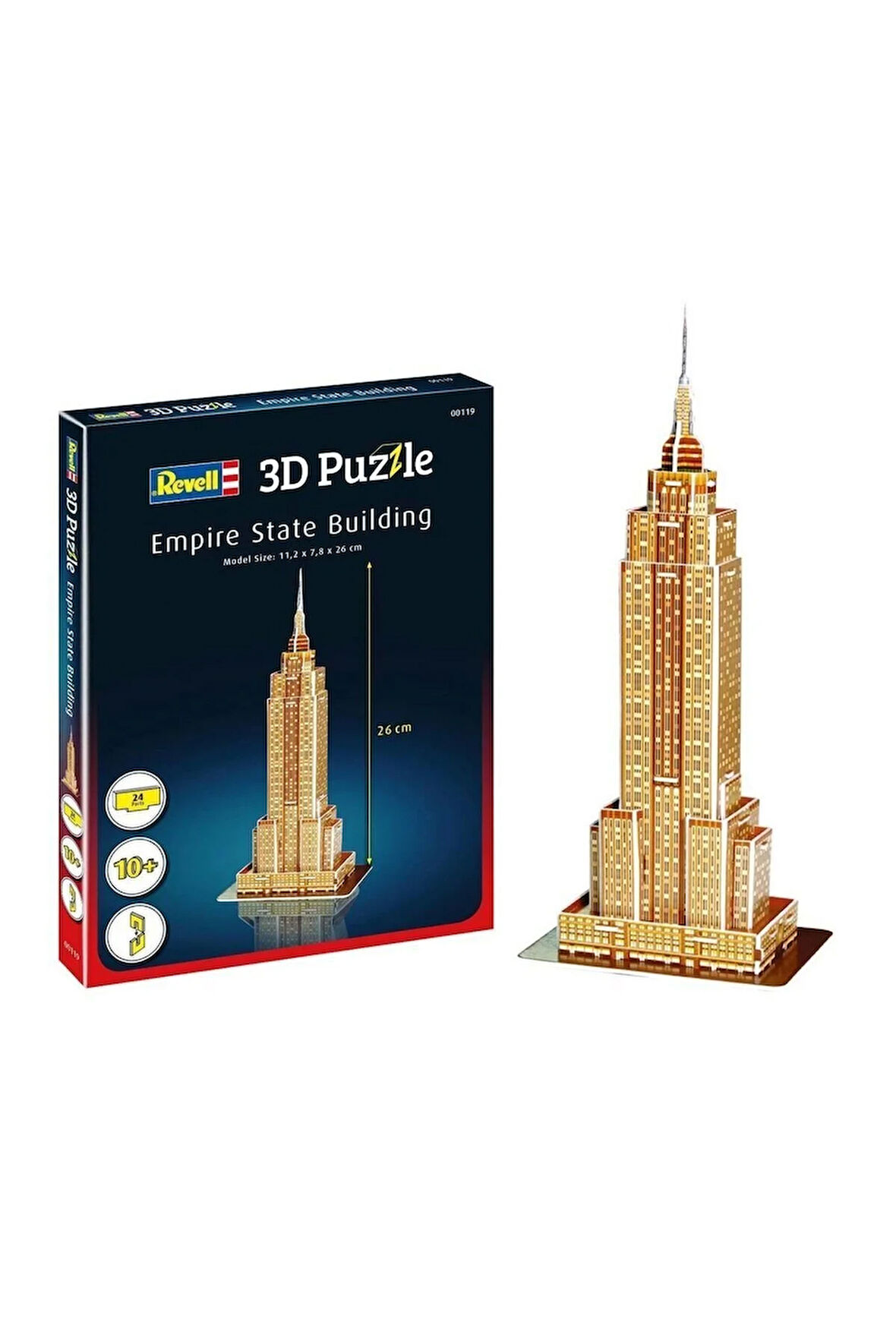 Kız Erkek Çocuk Oyuncak 00119 Revell 3D Puzzle Empire State Binası 24 parça Kız Erkek Çocuk Oyuncak