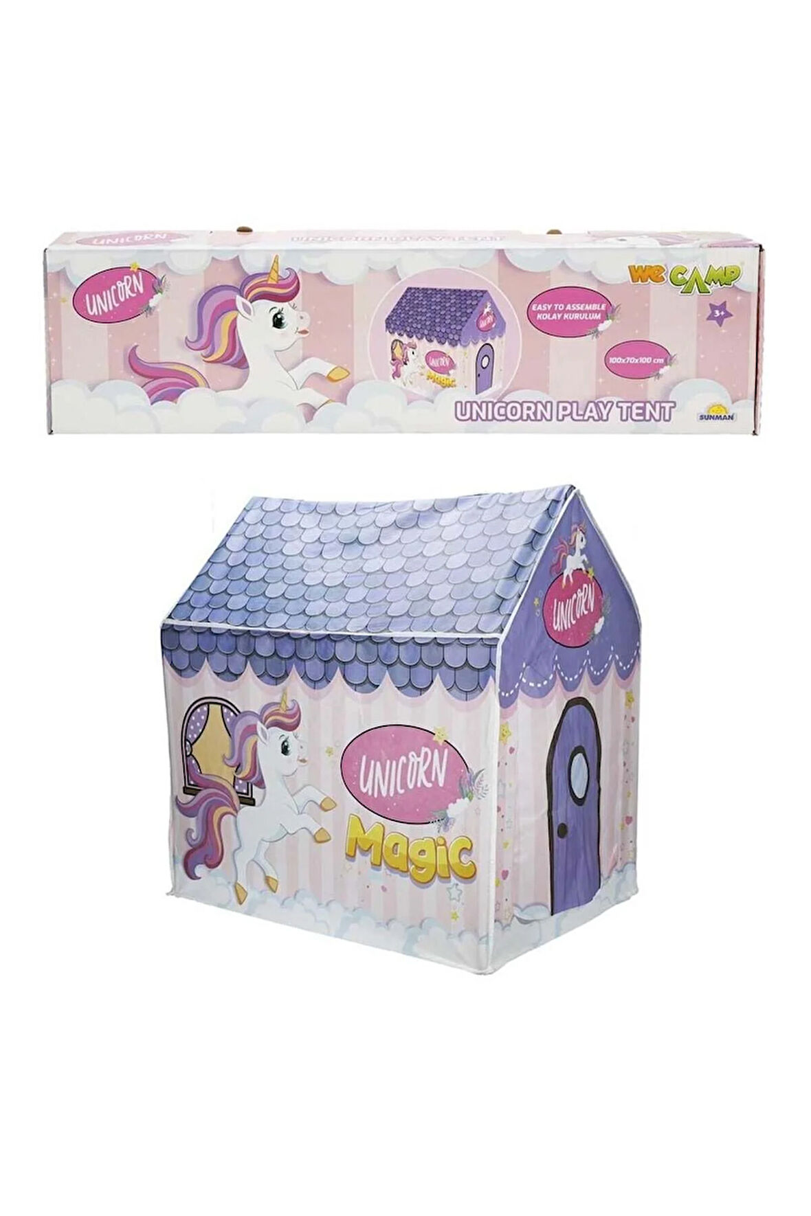 Çocuk Oyuncakları S00004848 ÇADIR UNİCORN 100X700X100CM -SUN Kız Erkek Çocuk Oyuncak Eğitici Oyuncak