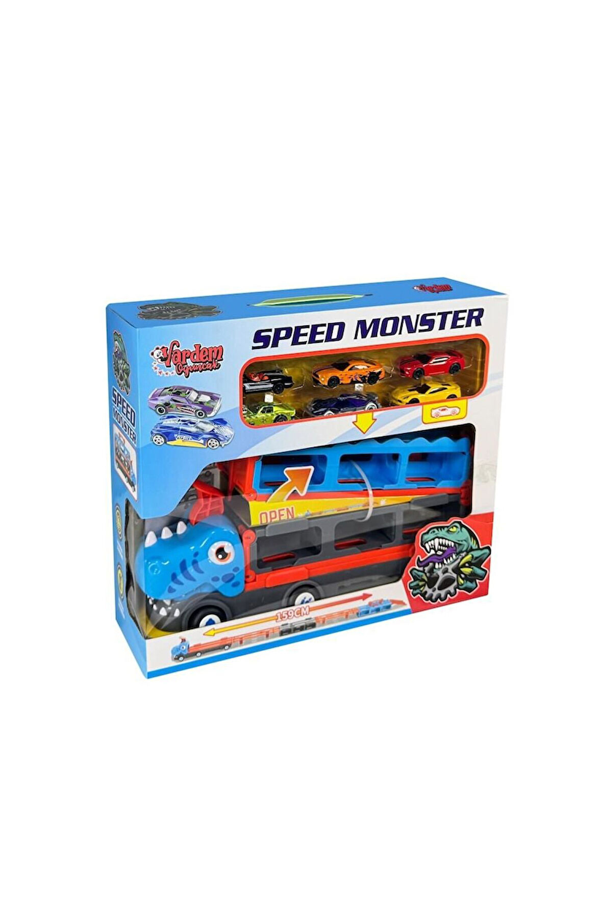 Kız Erkek Çocuk Oyuncak GD001 PARKURLU ARABA FIRLATAN DİNOZOR -VRD Kız Erkek Çocuk Oyuncak Eğitici O