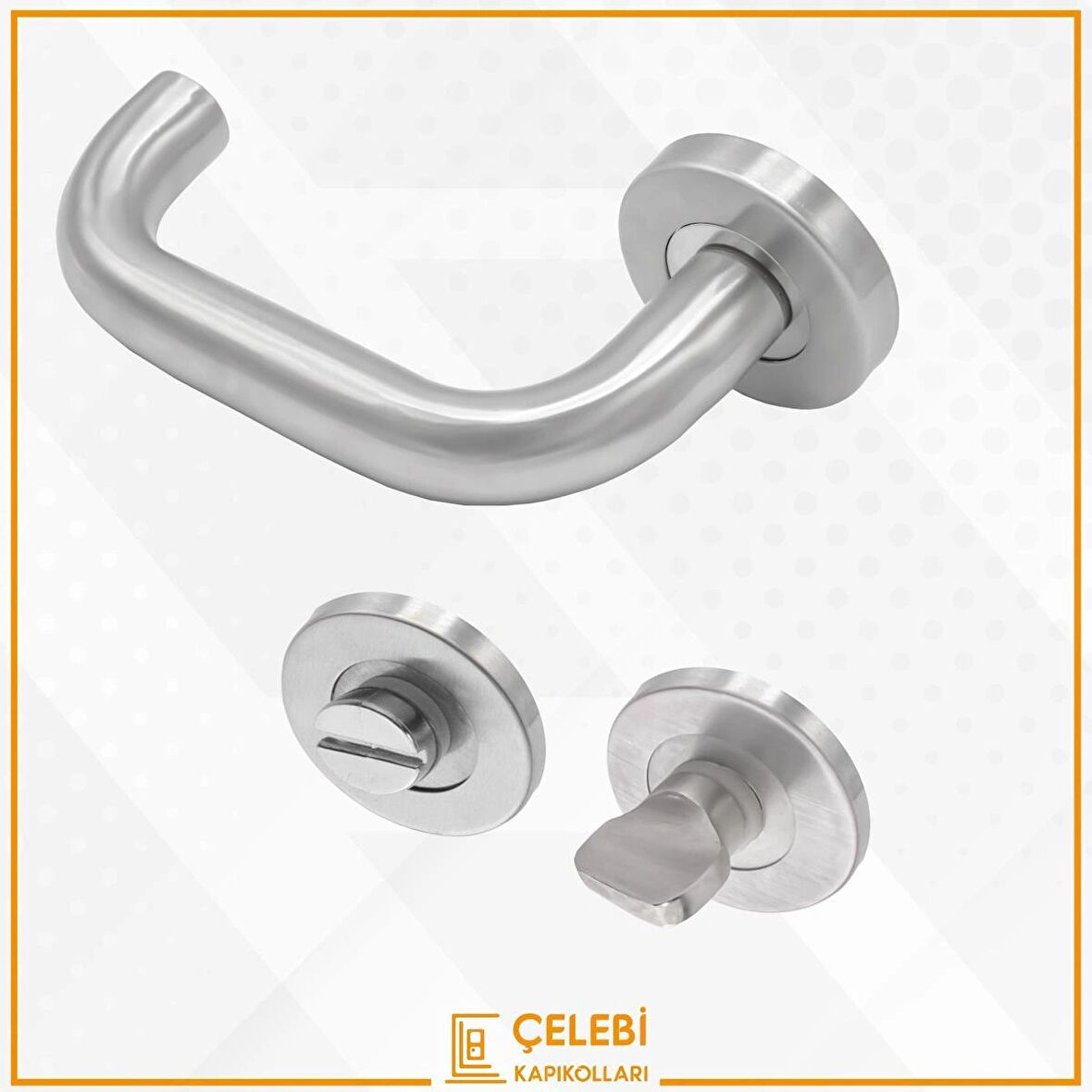 U KOL PASLANMAZ WC KAPI KOLU