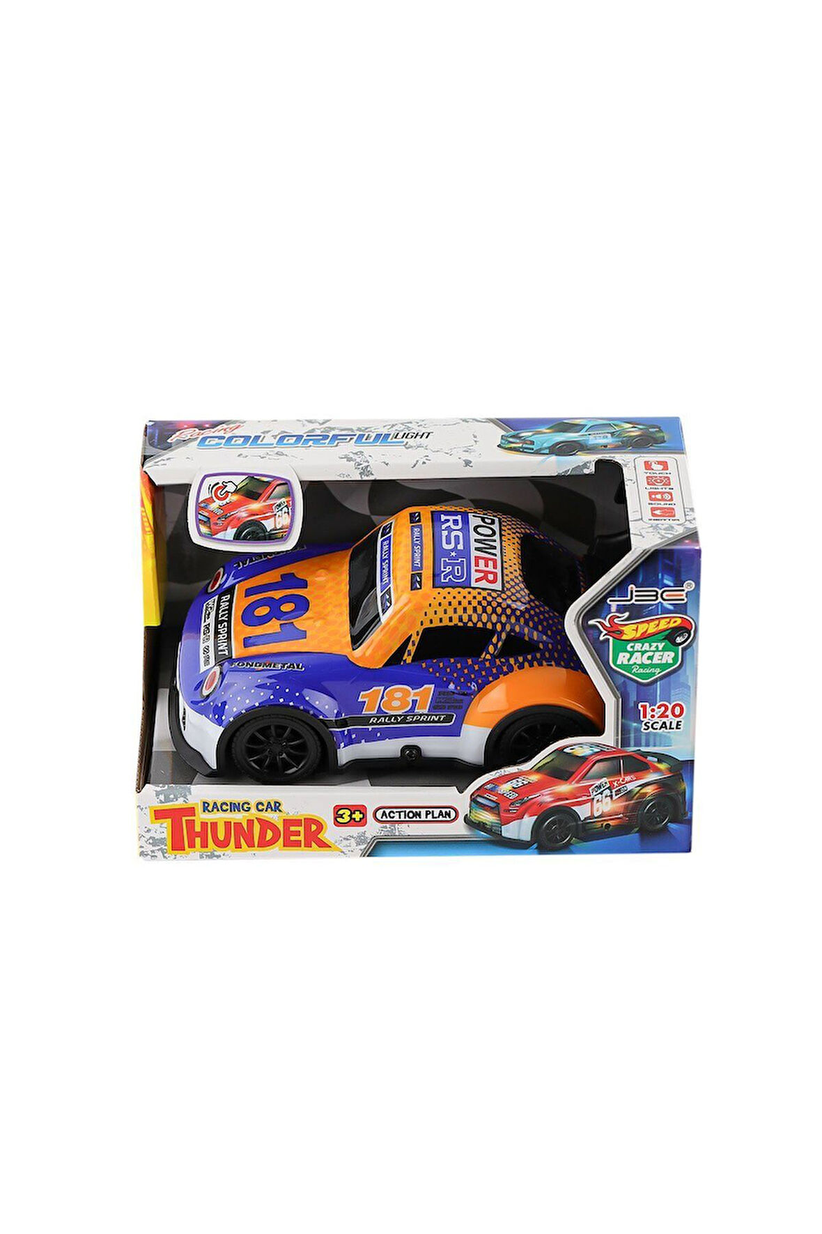 JU688-32-31 Neon LEDli Yarış Arabası -Birliktoys Kız Erkek Çocuk Oyuncak Eğitici Oyuncaklar