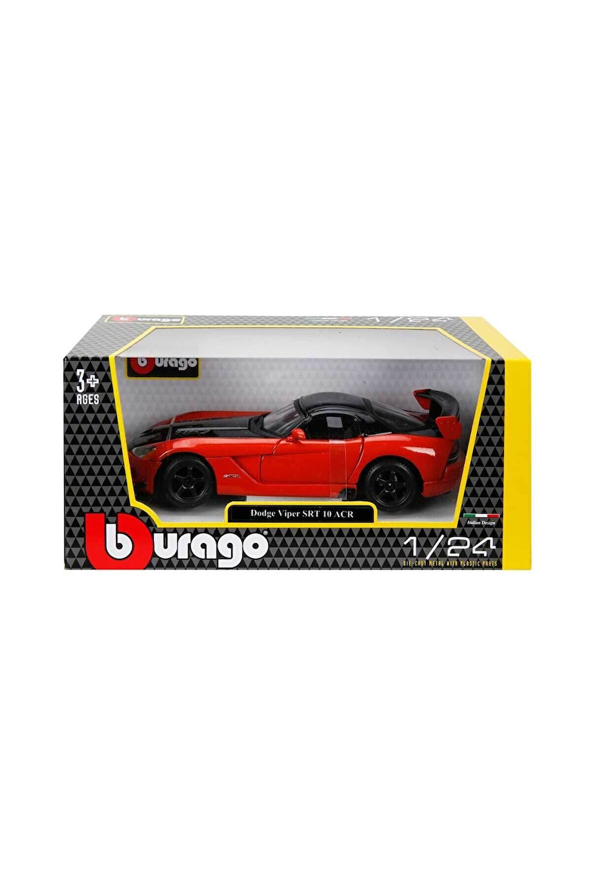 22114 Burago 1:24 Dodge Viper SRT 10 ACR Model Araba Kız Erkek Çocuk Oyuncak Eğitici Oyuncaklar