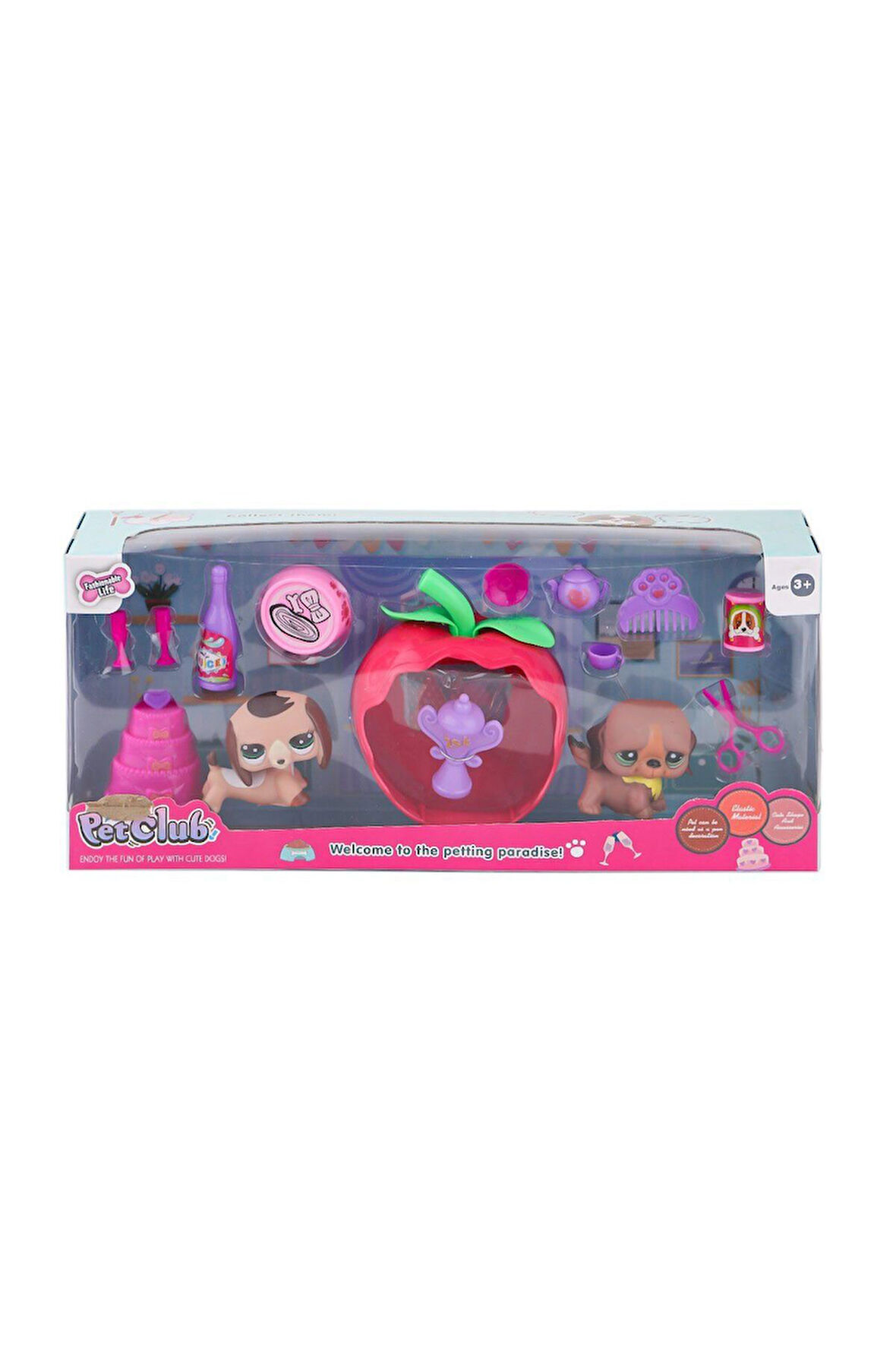 KZL-CL2104 1-2 Elmalı Pet Star Pasta Aksesuarlı - 1adet Stokta Olan Gönderilir Kız Erkek Çocuk Oyunc