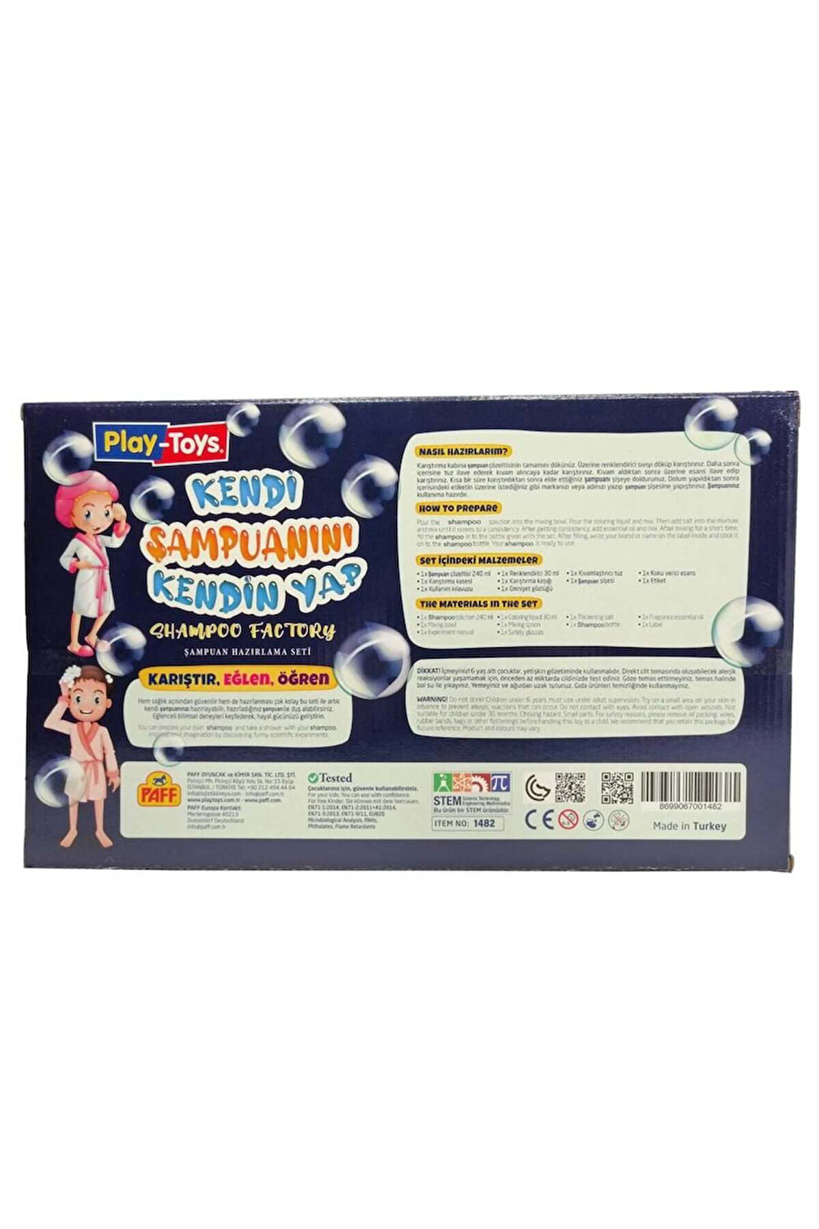 PlayToys Kendi Şampuanını Kendin Yap Kız Erkek Çocuk Oyuncak Eğitici Oyuncaklar