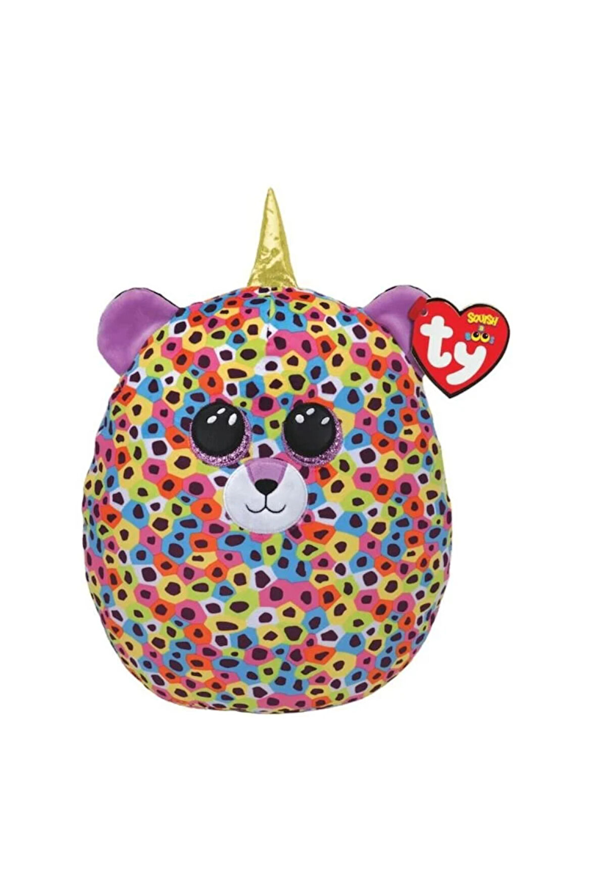 Ty Squishy Beanies Yastık Renkli Leopar Giselle 26cm Kız Erkek Çocuk Oyuncak Eğitici Oyuncaklar