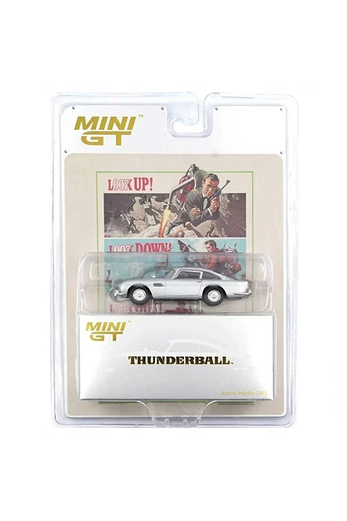 Mini GT 1/64 Aston Martin DB5 James Bond “Thunderball” Blister Paket Kız Erkek Çocuk Oyuncak Eğitici
