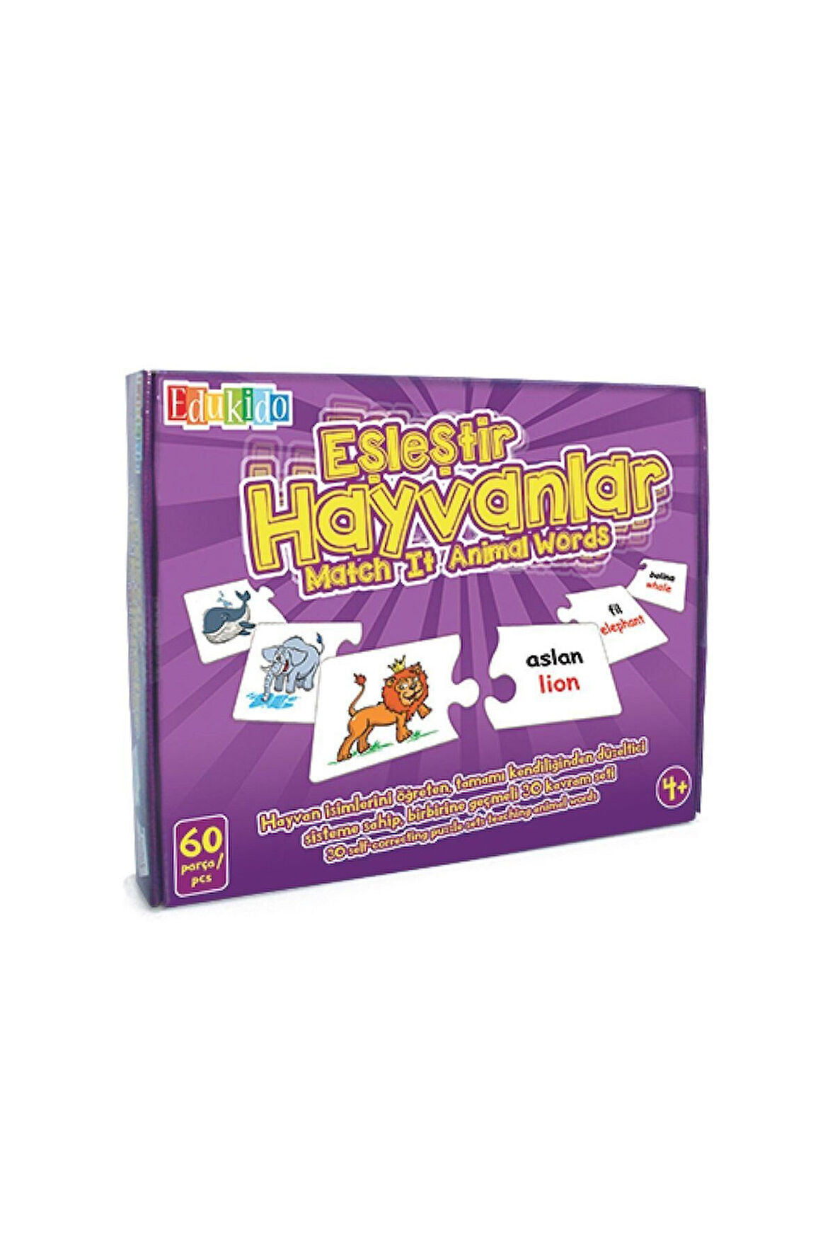EDU-1009 Chiva, Eşleştir Hayvanlar Kız Erkek Çocuk Oyuncak Eğitici Oyuncaklar