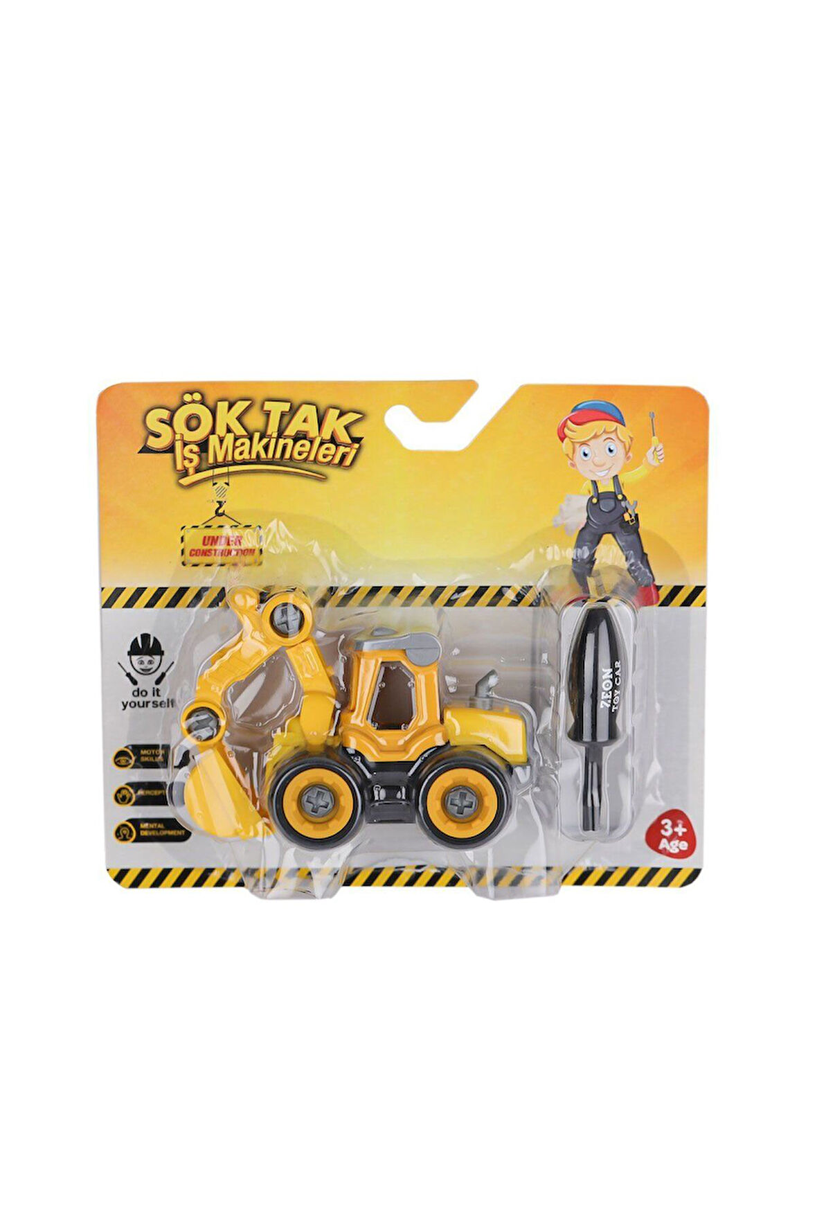 ZN-3211 Sök Tak İş Makineleri -Zeon Kız Erkek Çocuk Oyuncak Eğitici Oyuncaklar