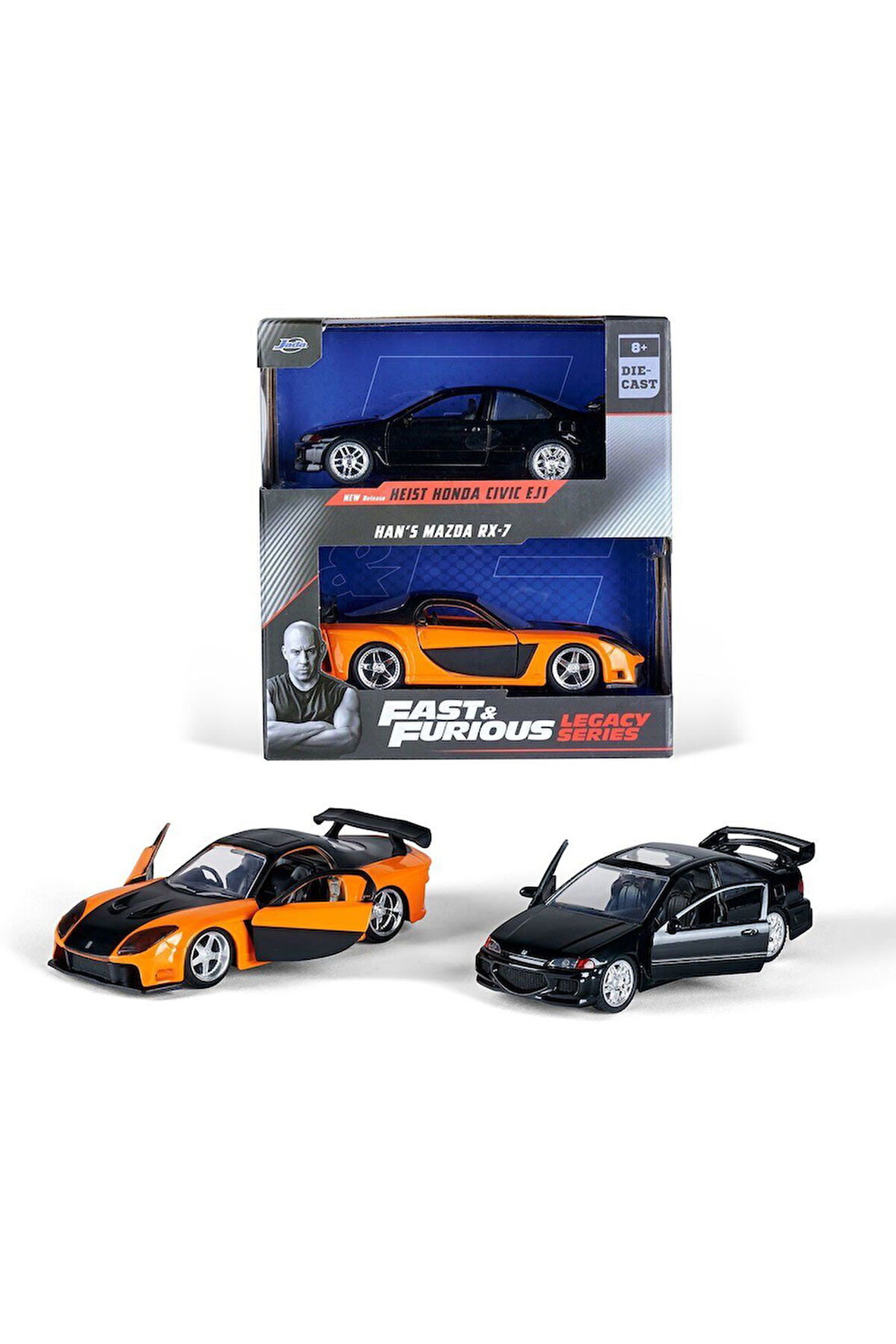 253202011 Fast Furious Twin Pack 1:32 Kız Erkek Çocuk Oyuncak Eğitici Oyuncaklar