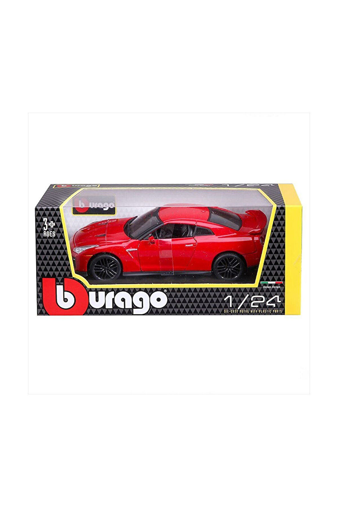 21082 Burago 1:24 Nissan GT-R 2017 Model Araba Kız Erkek Çocuk Oyuncak Eğitici Oyuncaklar