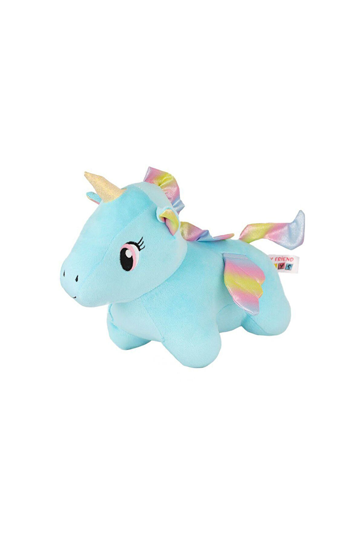 5018 Kadife Mavi Unicorn Kız Erkek Çocuk Oyuncak Eğitici Oyuncaklar