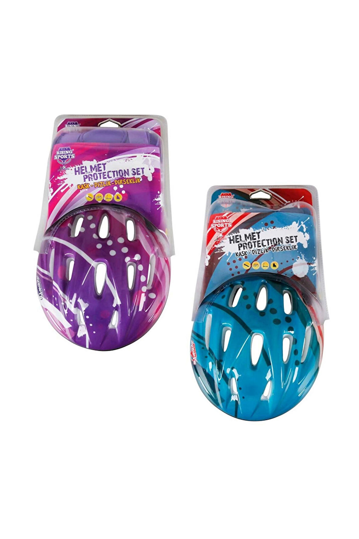 Kask Dizlik Dirseklik Koruyucu Set M Kız Erkek Çocuk Oyuncak Eğitici Oyuncaklar