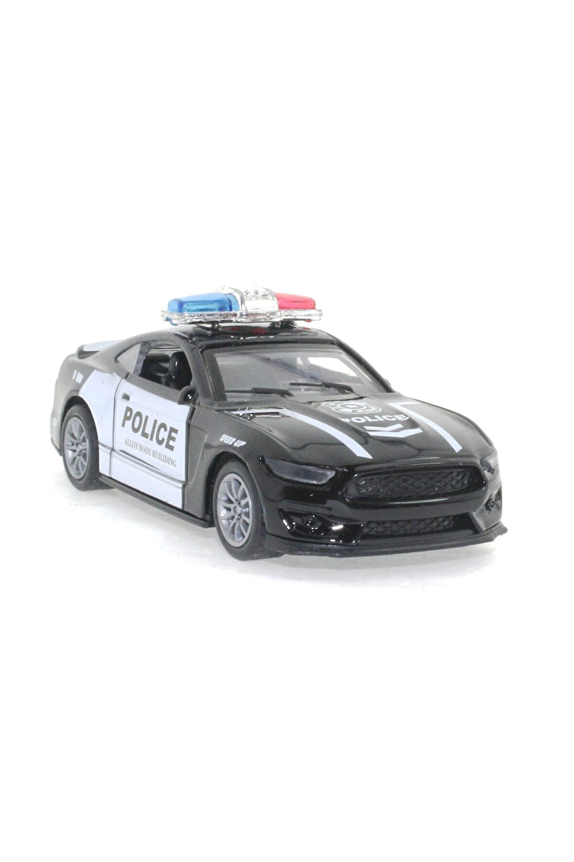Die Cast Çek Bırak Metal Siyah Polis Arabası Kız Erkek Çocuk Oyuncak Eğitici Oyuncaklar