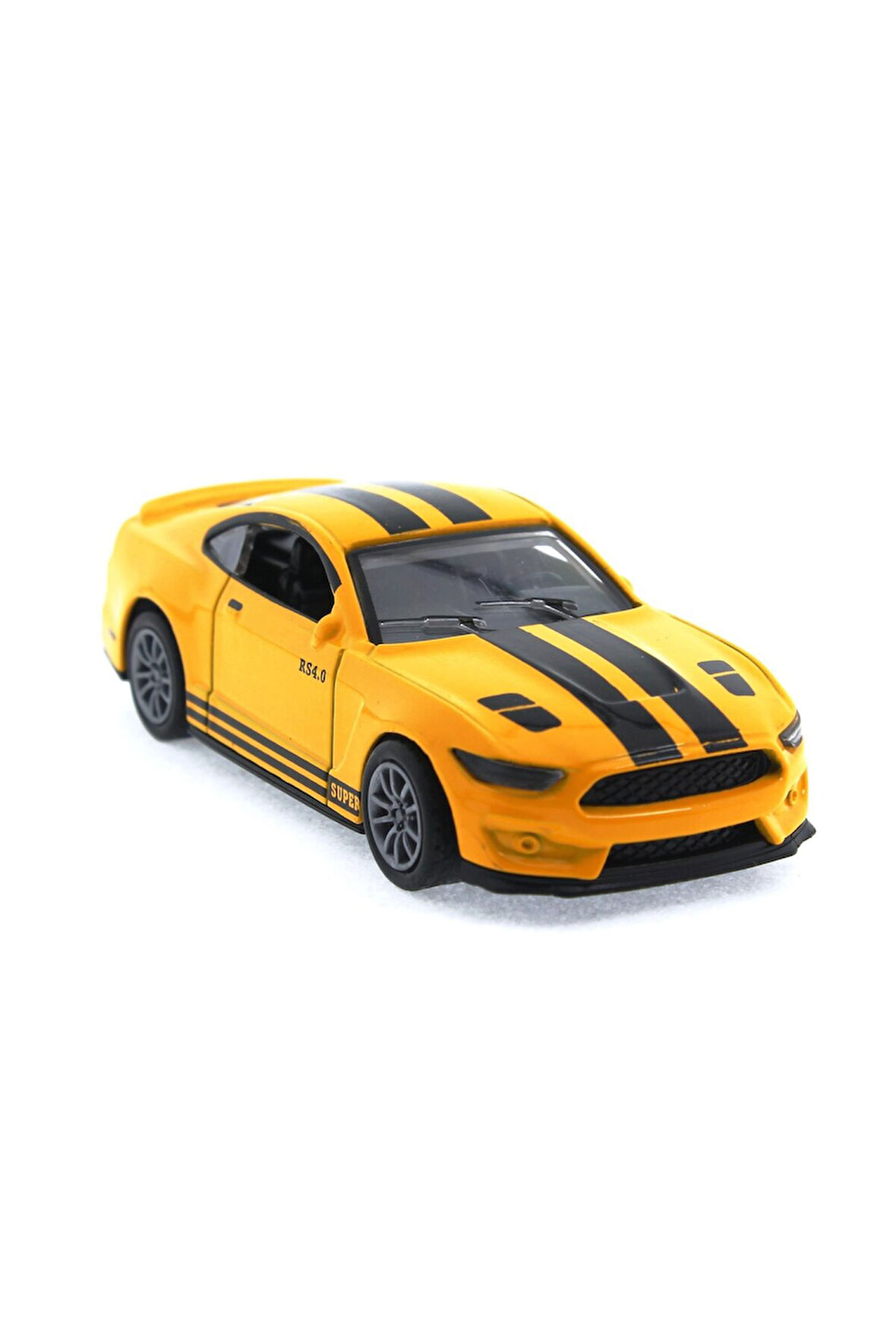Die Cast Çek Bırak Metal Sarı Spor Araba Kız Erkek Çocuk Oyuncak Eğitici Oyuncaklar
