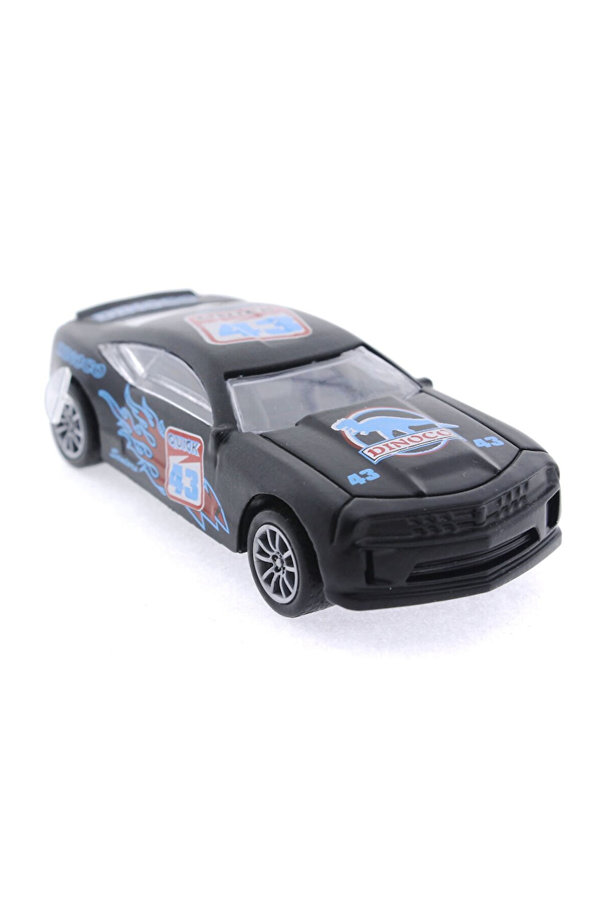 Die Cast Çek Bırak Metal Siyah Yarış Arabası 43 Kız Erkek Çocuk Oyuncak Eğitici Oyuncaklar