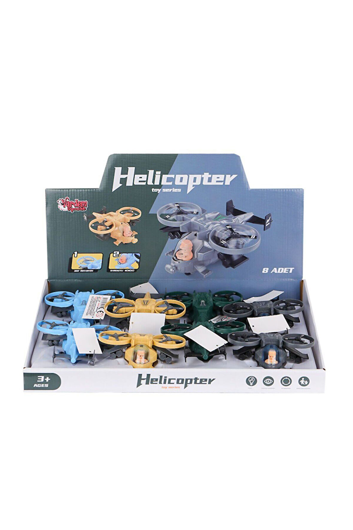 MXT-3616 Sürtmeli Askeri Helikopter - 1adet Stokta Olan Gönderilir Kız Erkek Çocuk Oyuncak Eğitici O