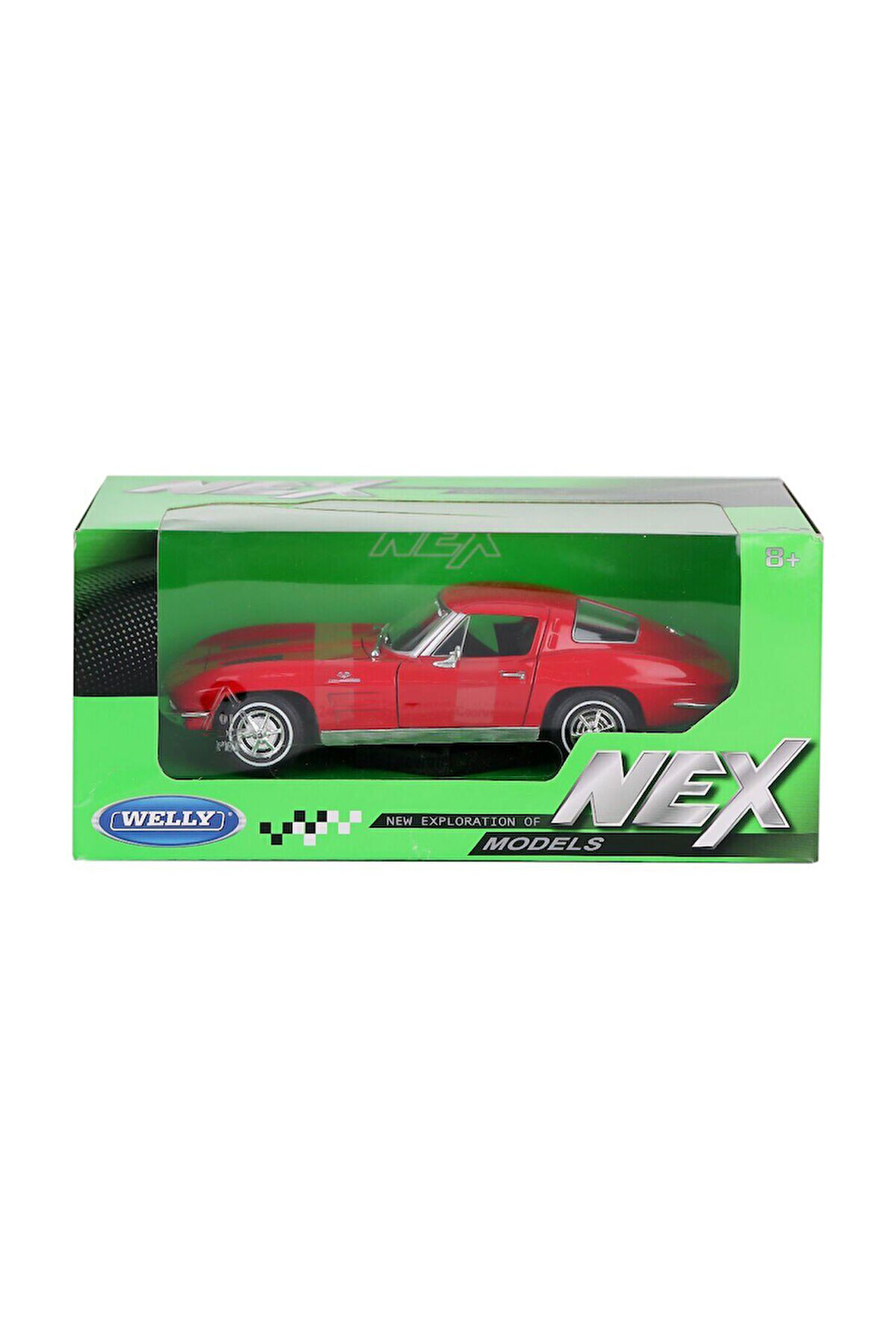 24073 Welly Chevrolet Corvette 1963 1:24 -Karsan Oyuncak Kız Erkek Çocuk Oyuncak Eğitici Oyuncaklar