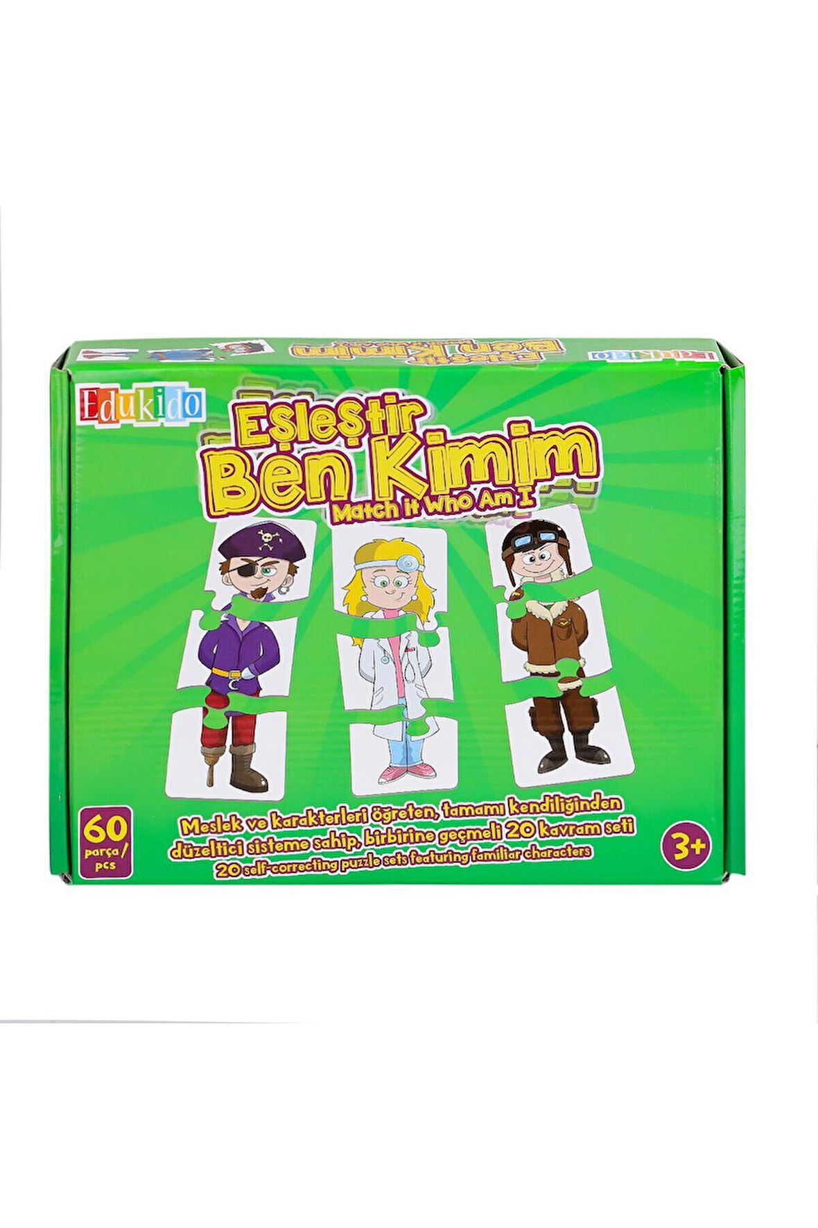 EDU-1014 Eşleştir Ben Kimim -Chiva Kız Erkek Çocuk Oyuncak Eğitici Oyuncaklar