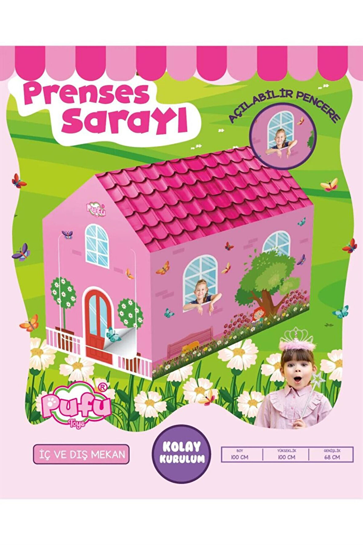 PRENSES OYUN ÇADIRI - 90586 Kız Erkek Çocuk Oyuncak Eğitici Oyuncaklar