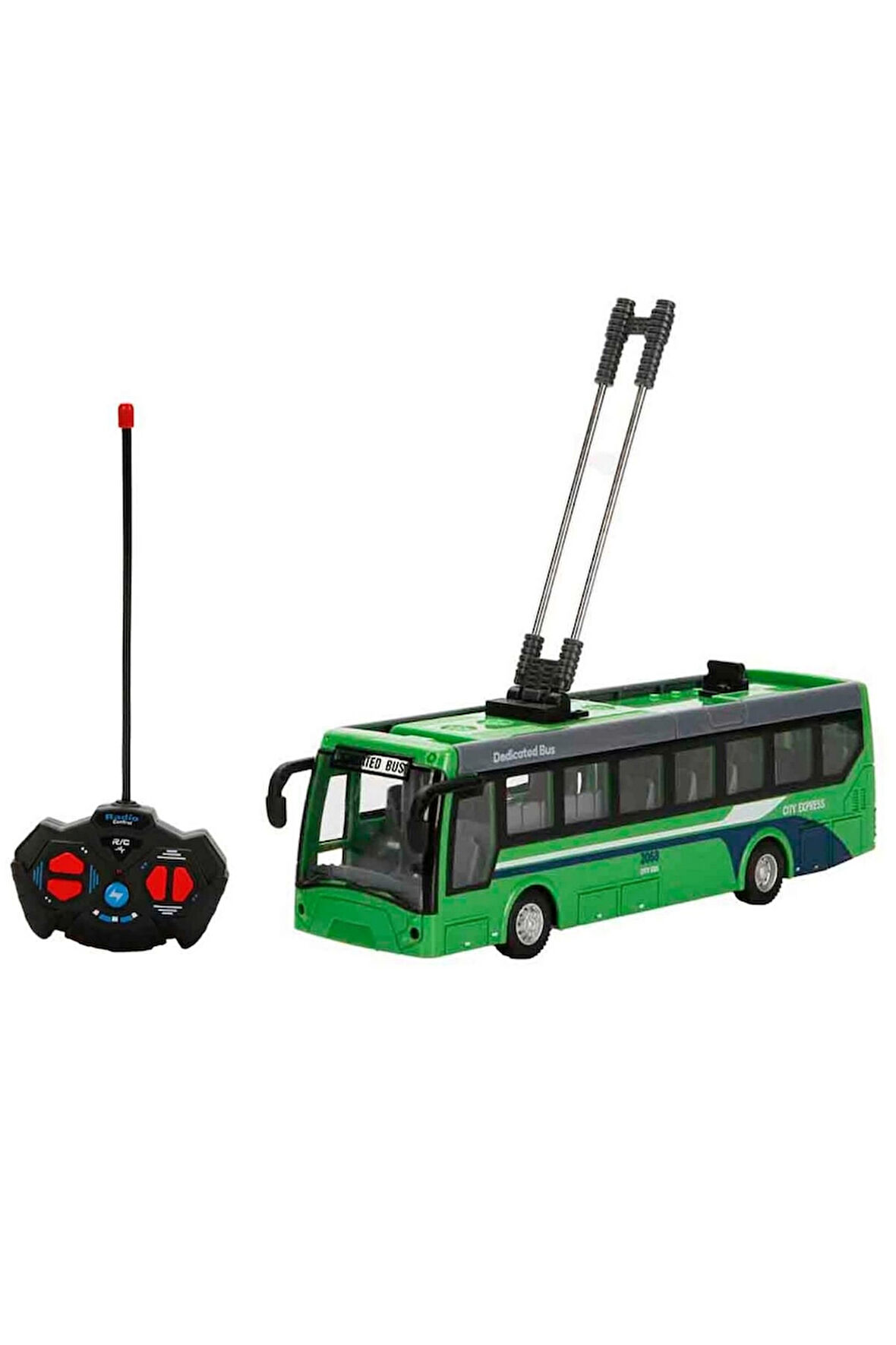 1:32 Işıklı Uzaktan Kumandalı Şehir Otobüsü Kız Erkek Çocuk Oyuncak Eğitici Oyuncaklar
