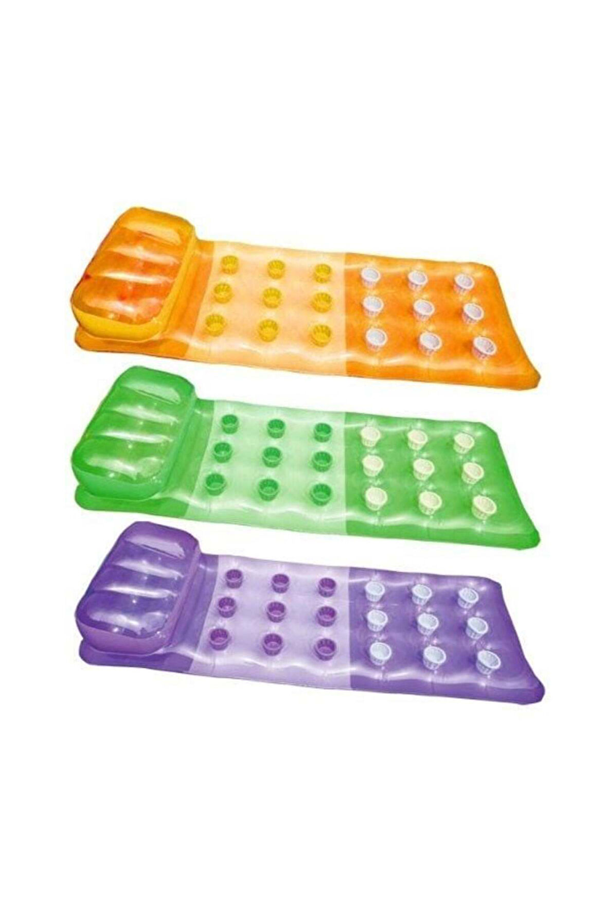 58890 RENKLİ BARDAKLI YATAK 188X71 Kız Erkek Çocuk Oyuncak Eğitici Oyuncaklar