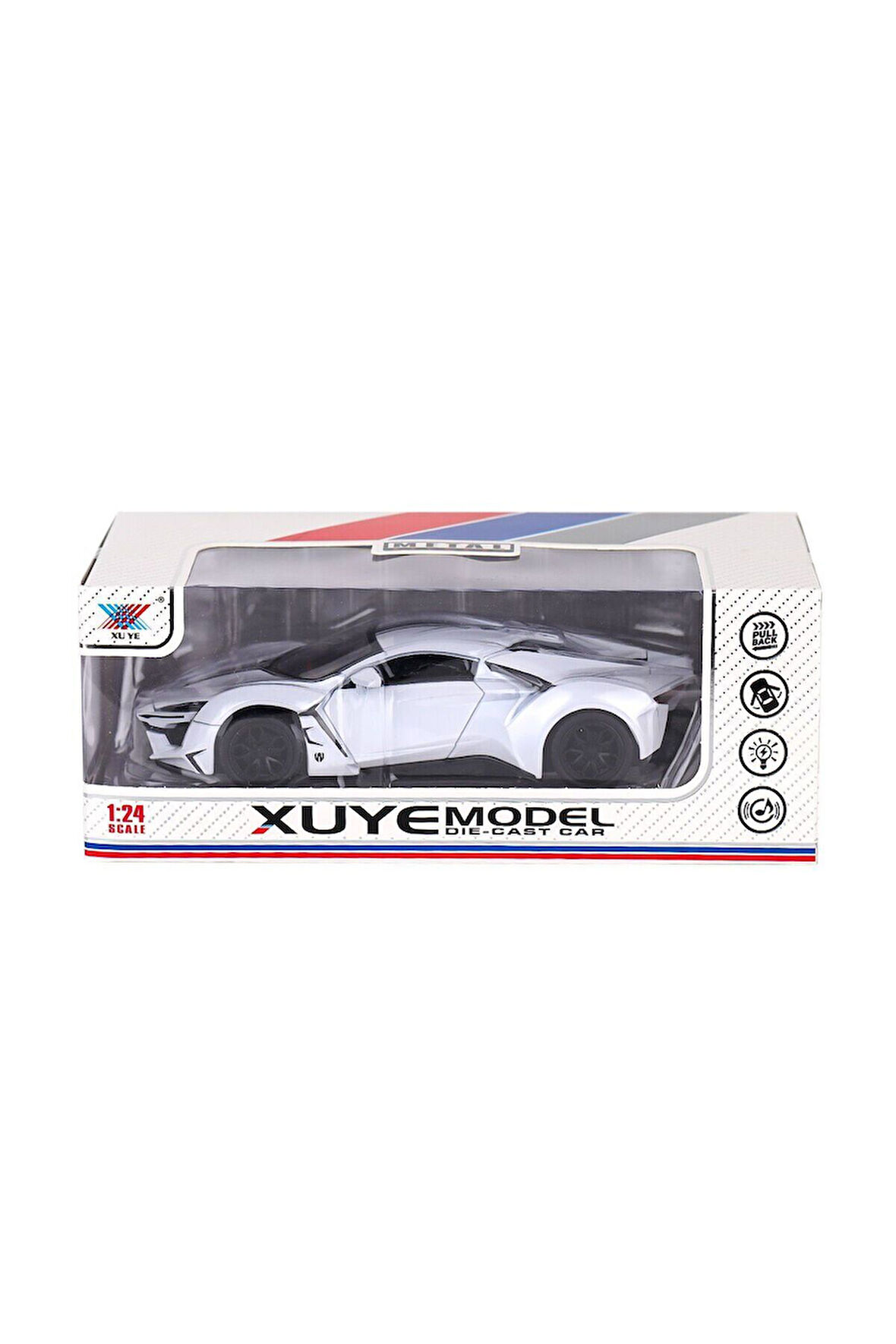 K240A11 Metal Çek Bırak Işıklı ve Müzikli Araba -Canem Oyuncak Kız Erkek Çocuk Oyuncak Eğitici Oyunc