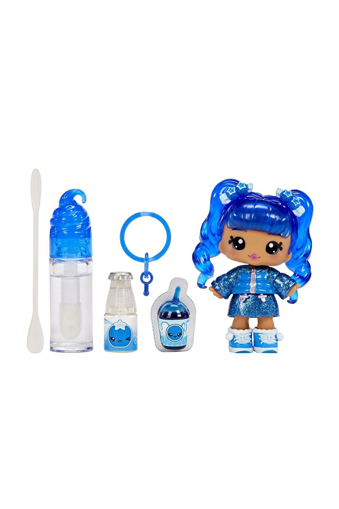 Yummiland Rory Blueberry Bebeği ve Dudak Parlatıcısı Kız Erkek Çocuk Oyuncak Eğitici Oyuncakl